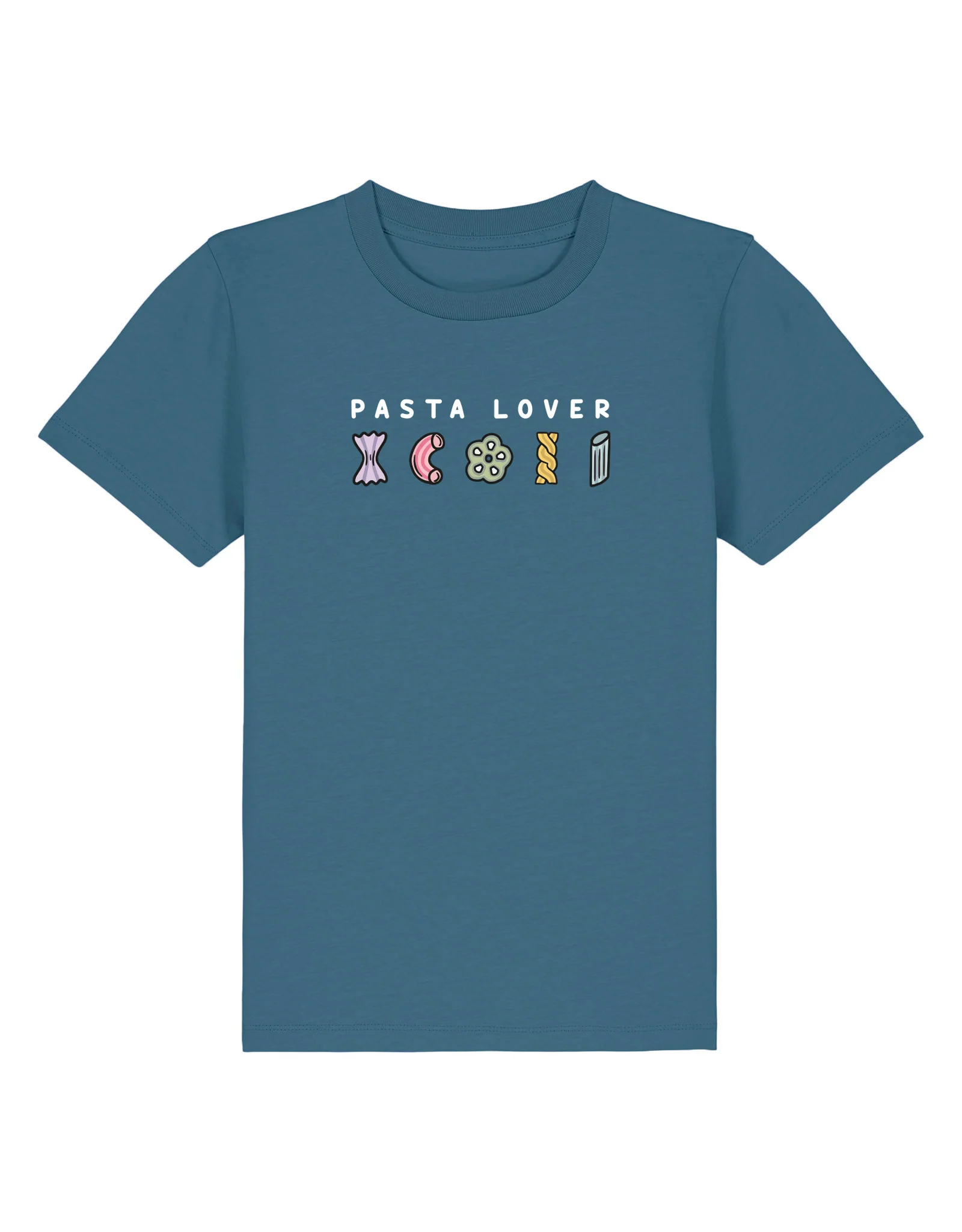 Pasta Lover Embroidered Organic Cotton Childrens T-Shirt - Image 11