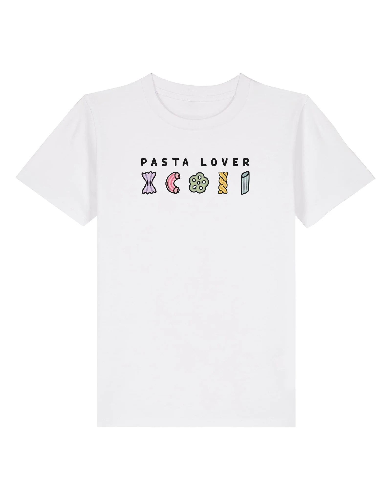 Pasta Lover Embroidered Organic Cotton Childrens T-Shirt - Image 12