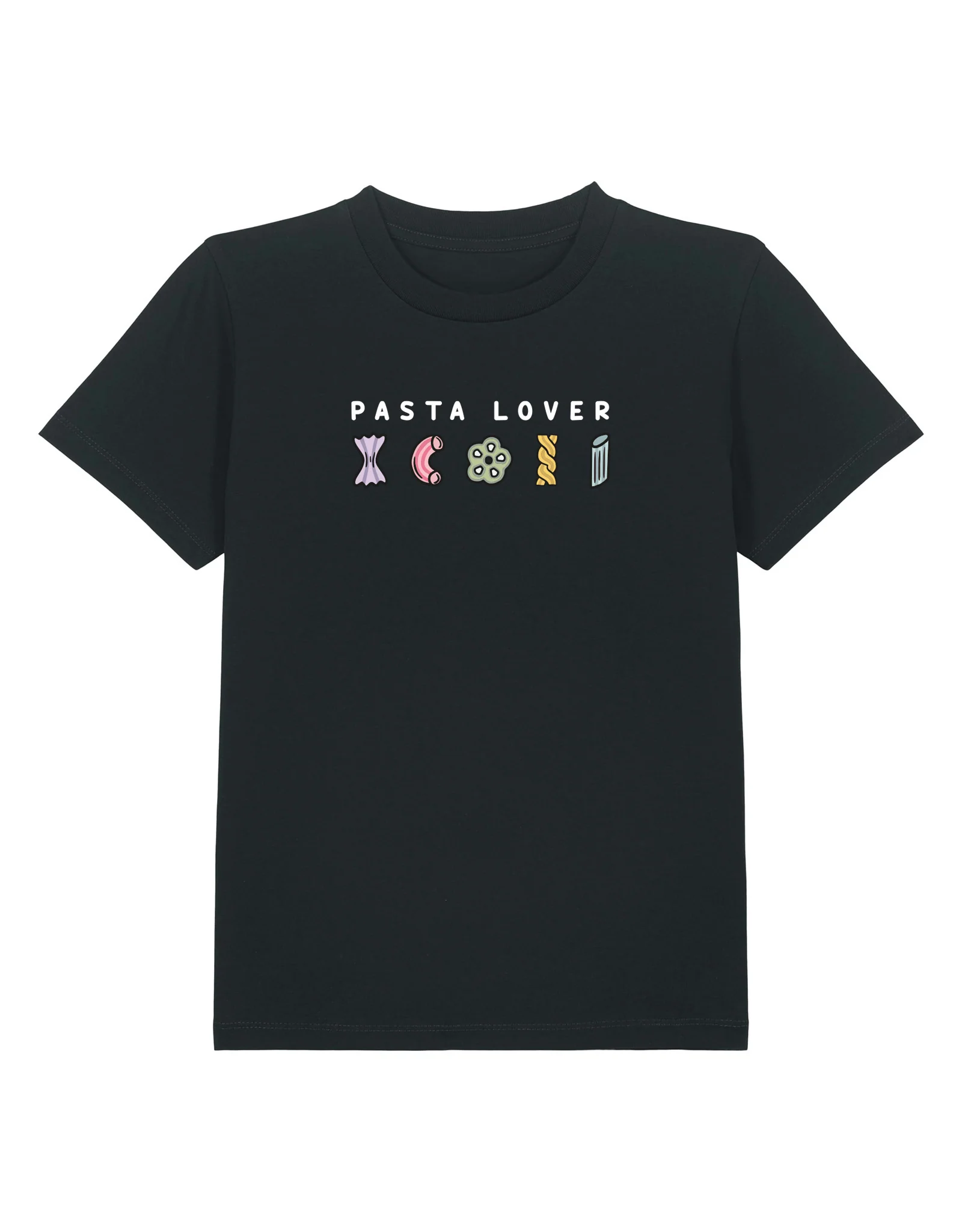 Pasta Lover Embroidered Organic Cotton Childrens T-Shirt - Image 4