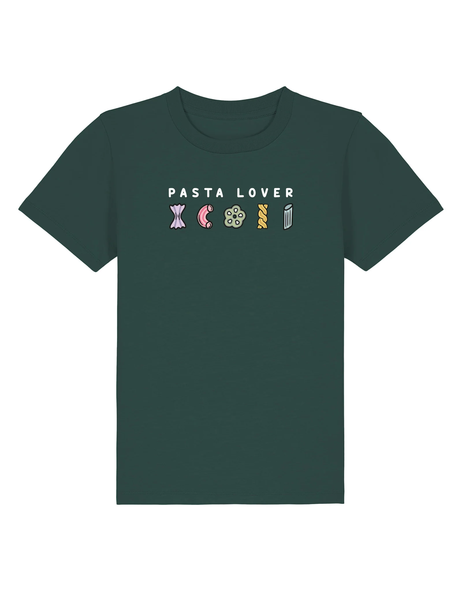 Pasta Lover Embroidered Organic Cotton Childrens T-Shirt - Image 6