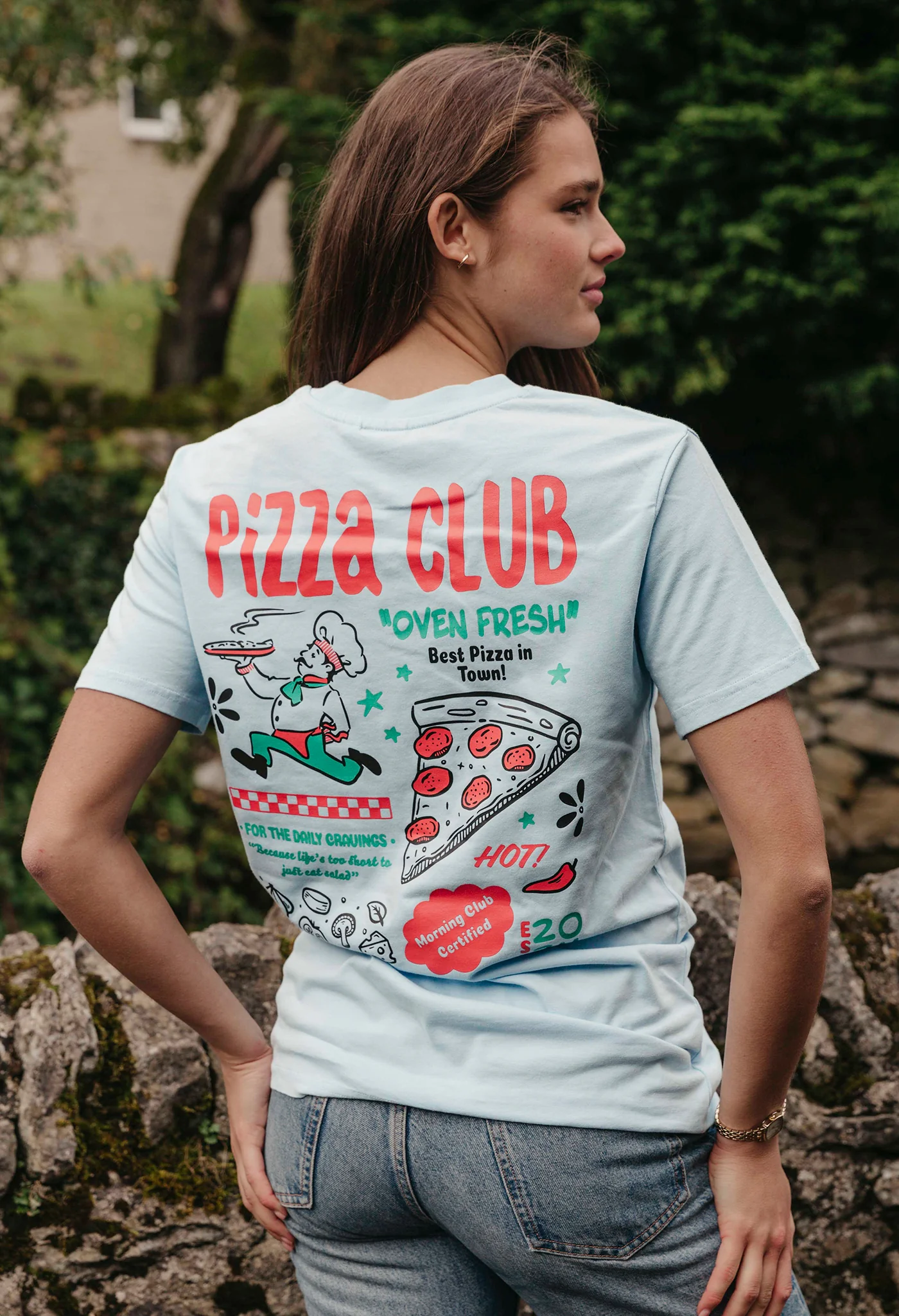Pizza Club Organic Cotton T-Shirt - Image 3