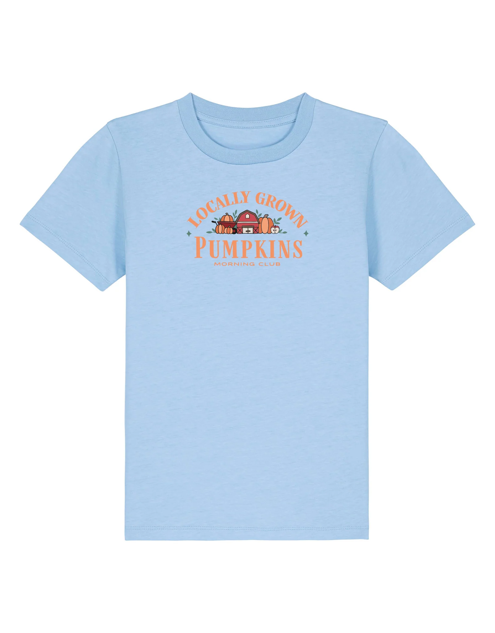 Pumpkins Embroidered Organic Cotton Childrens T-Shirt - Image 5