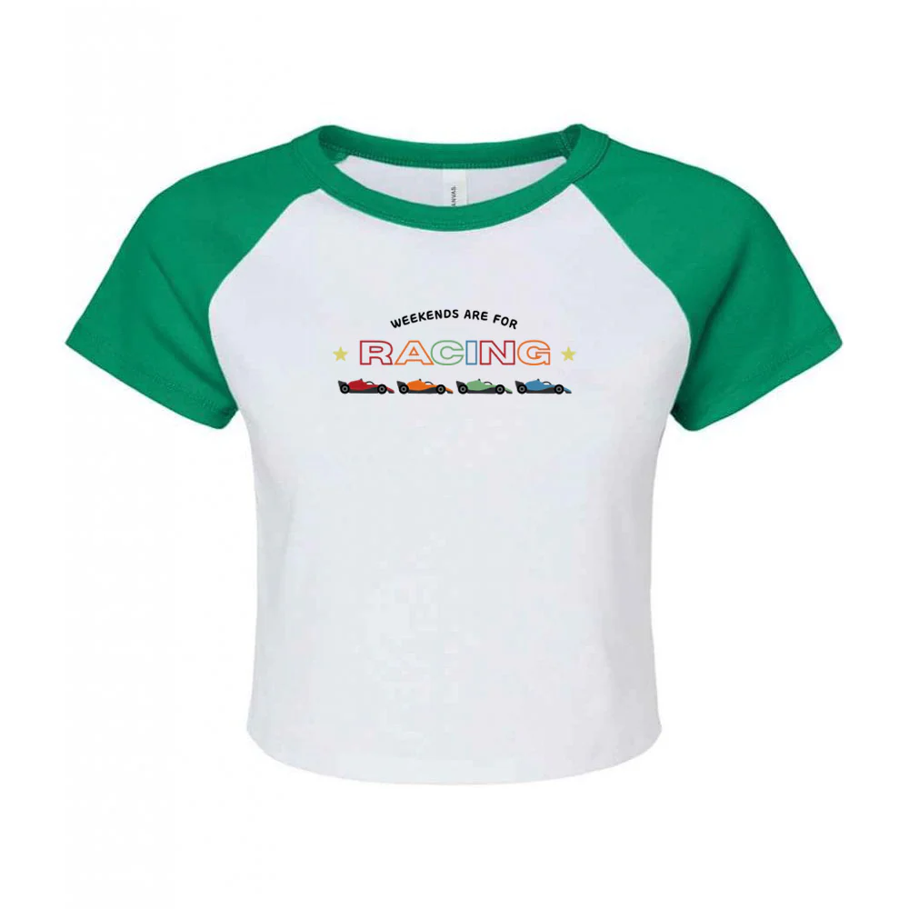 Racing Embroidery Micro Rib Baby Tee - Image 13