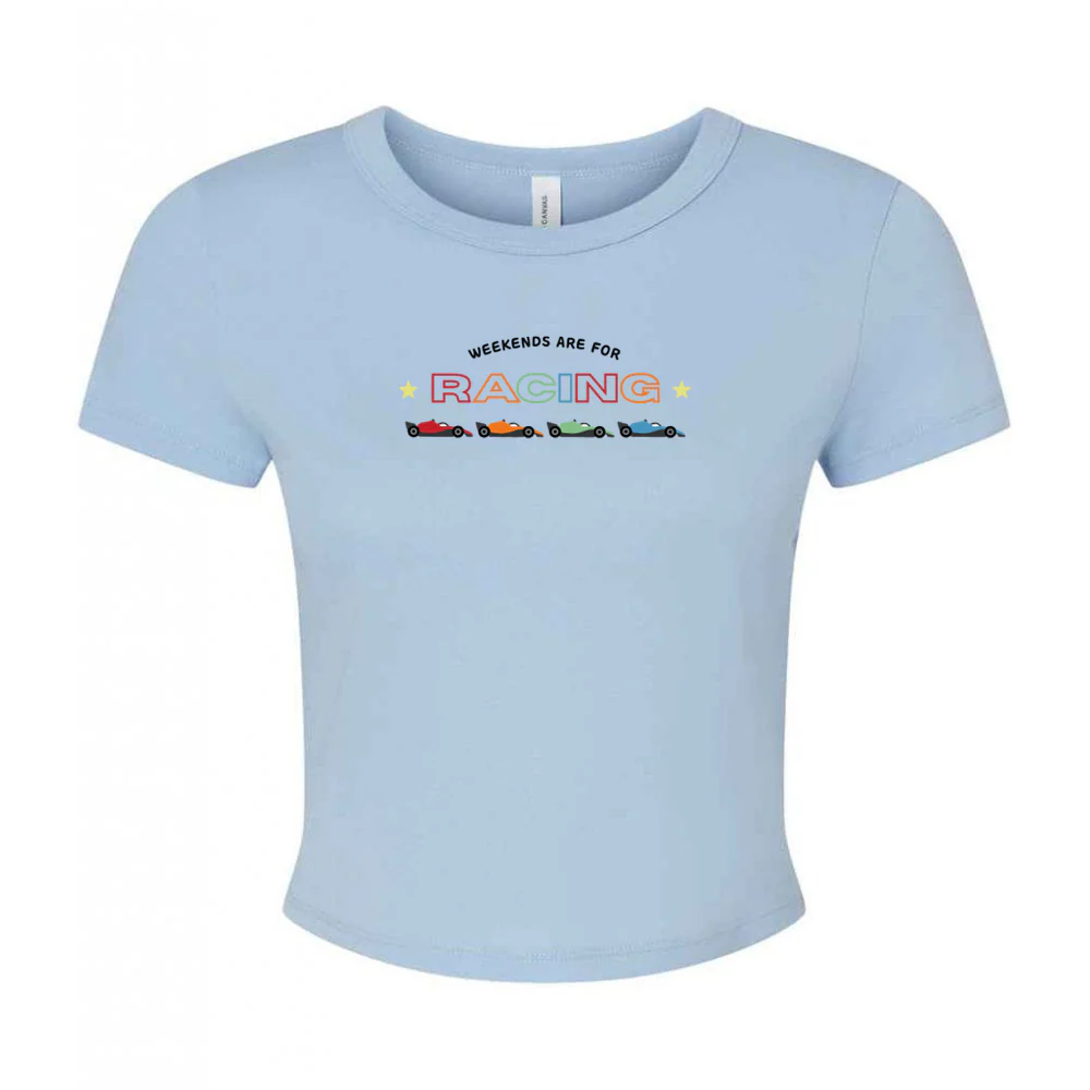 Racing Embroidery Micro Rib Baby Tee - Image 6