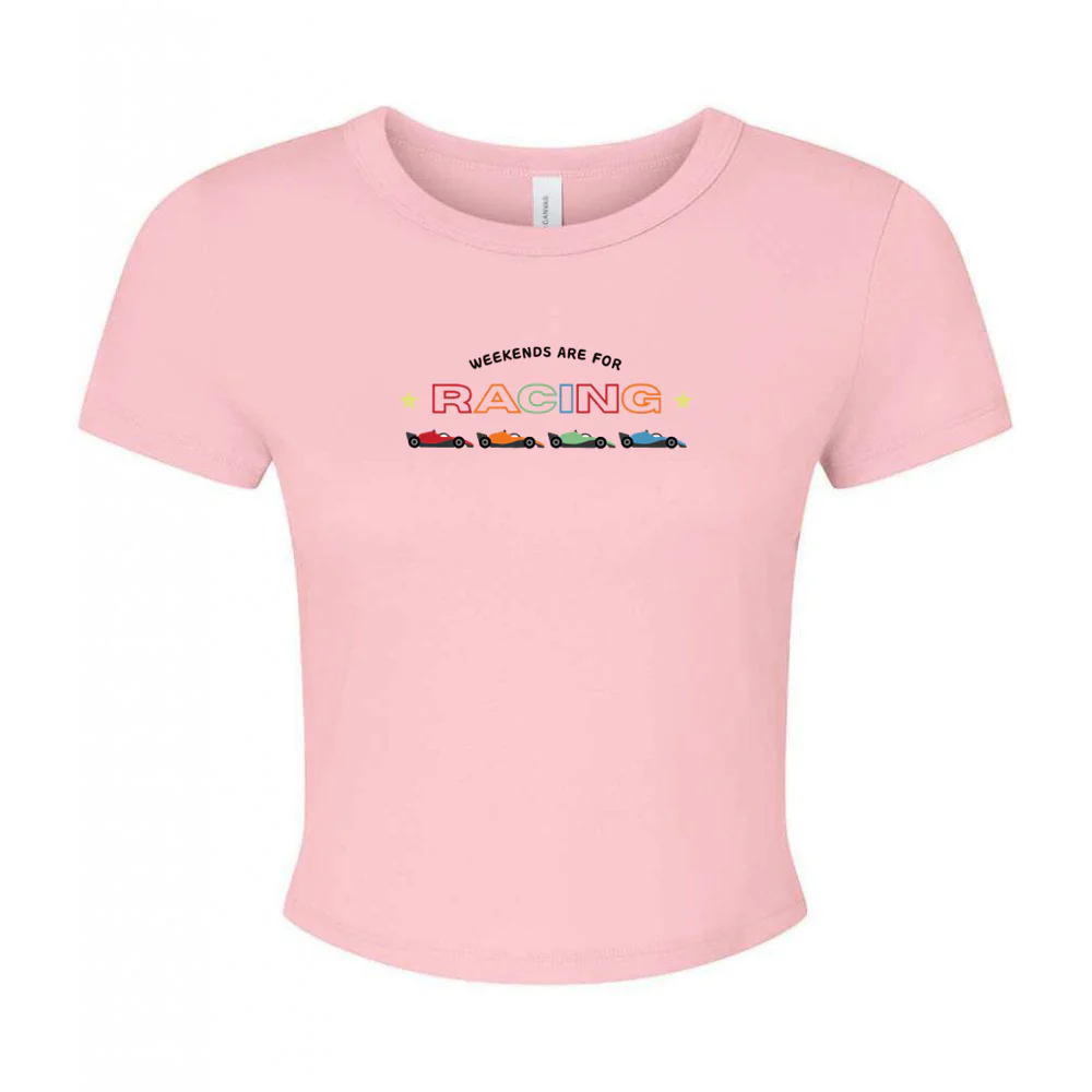 Racing Embroidery Micro Rib Baby Tee - Image 8