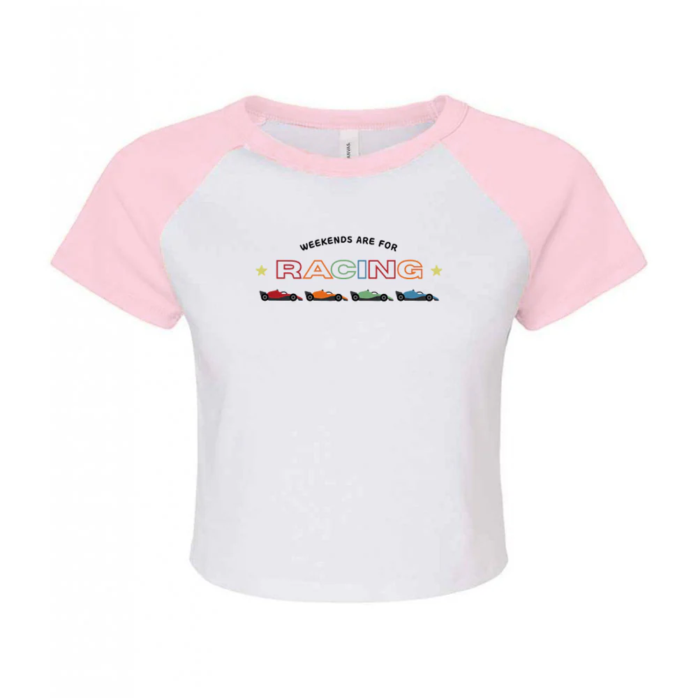 Racing Embroidery Micro Rib Baby Tee - Image 9