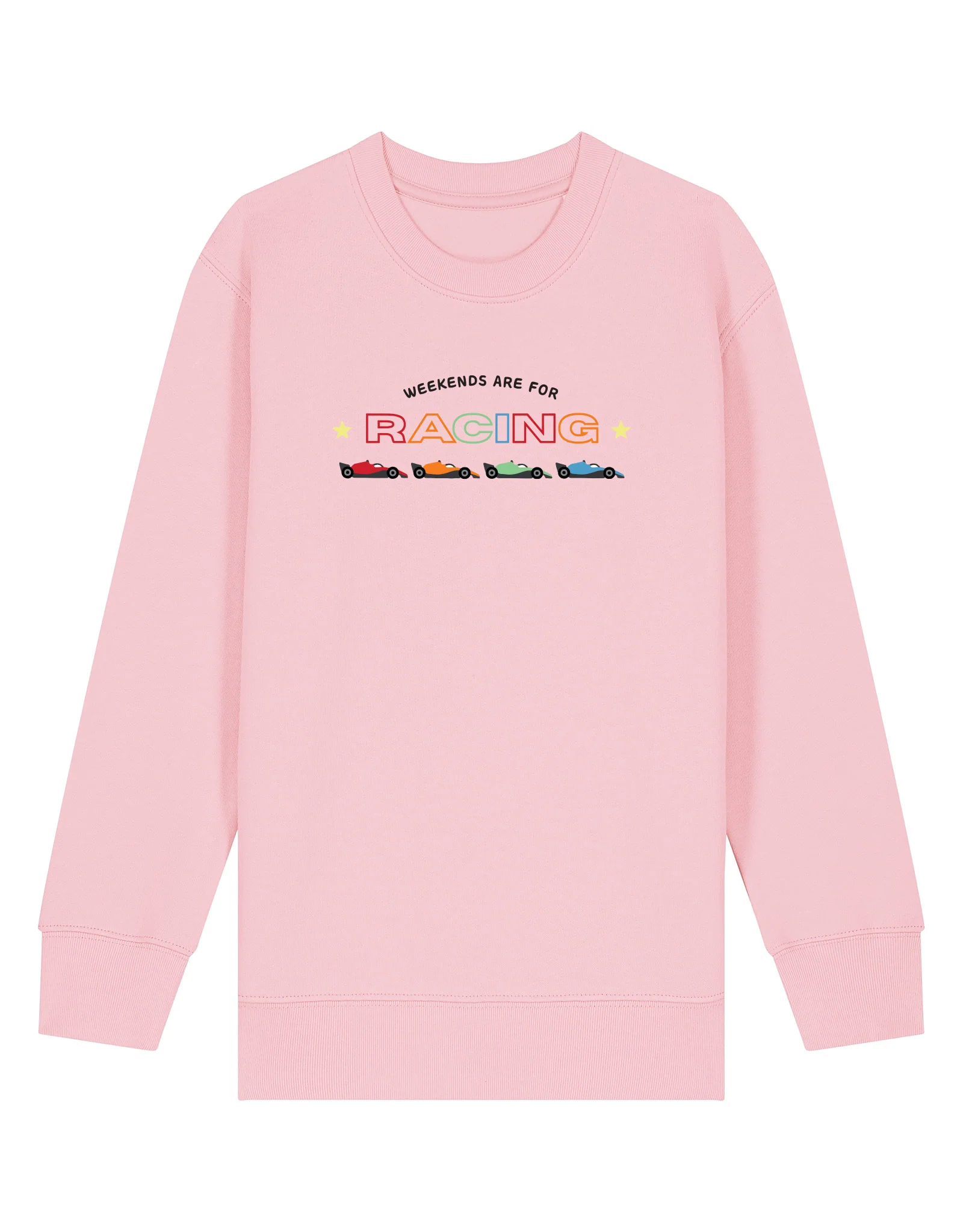 Racing Embroidery Organic Cotton Childrens Sweatshirt - Image 5