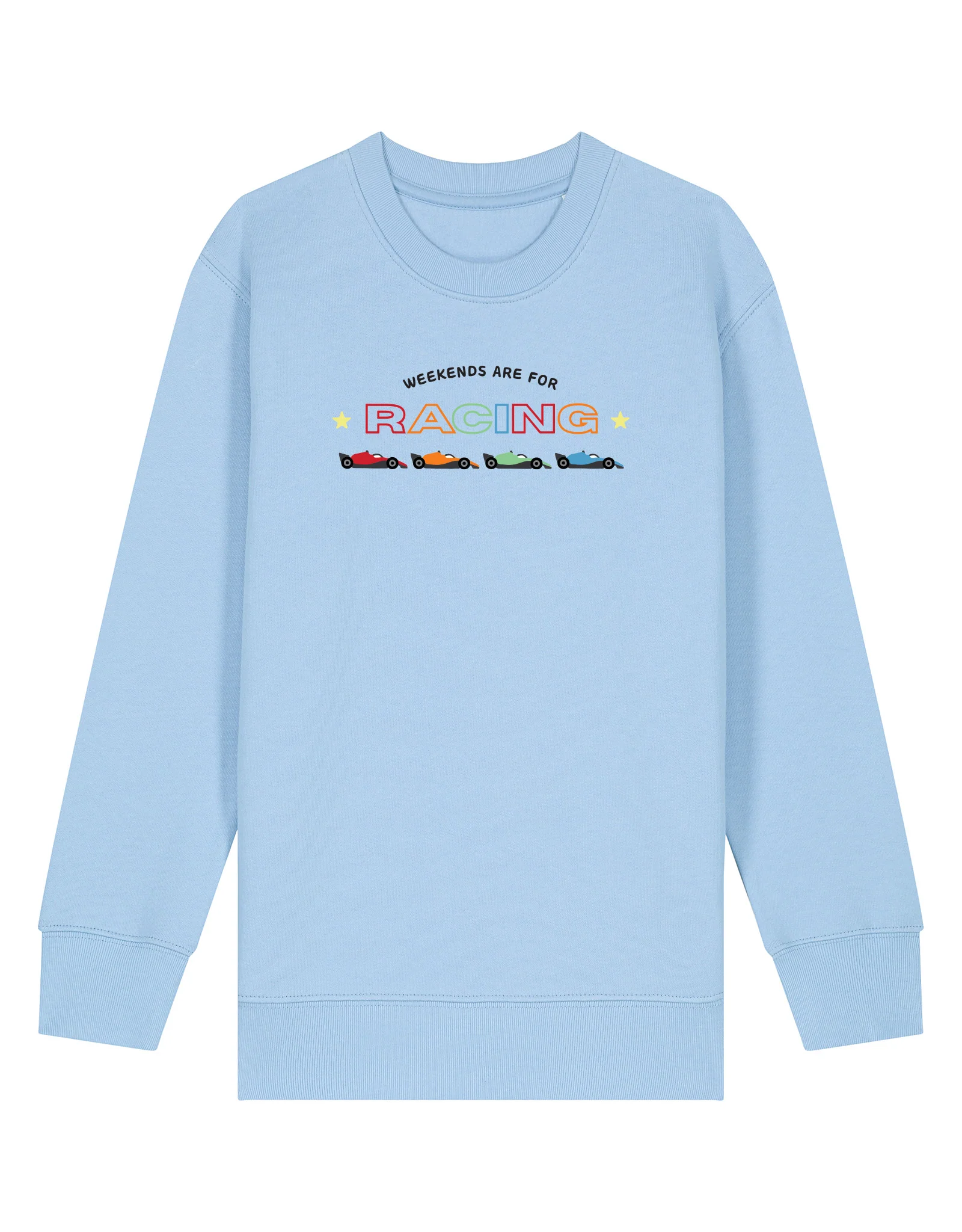 Racing Embroidery Organic Cotton Childrens Sweatshirt - Image 8