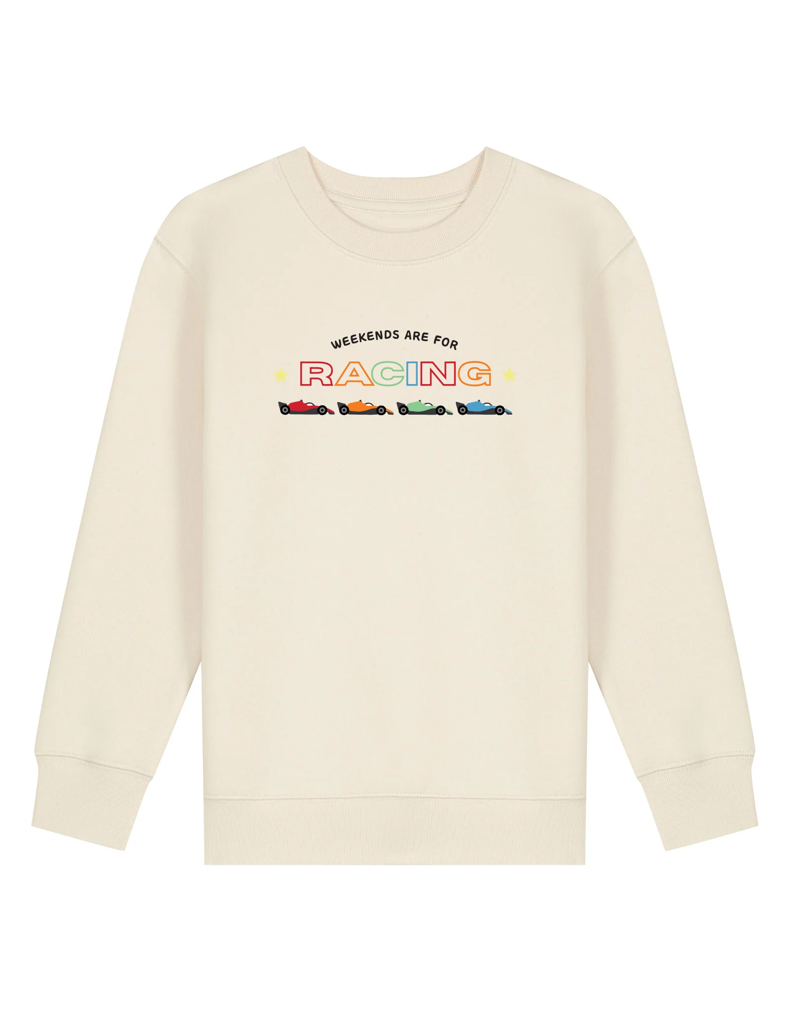 Racing Embroidery Organic Cotton Childrens Sweatshirt - Image 9