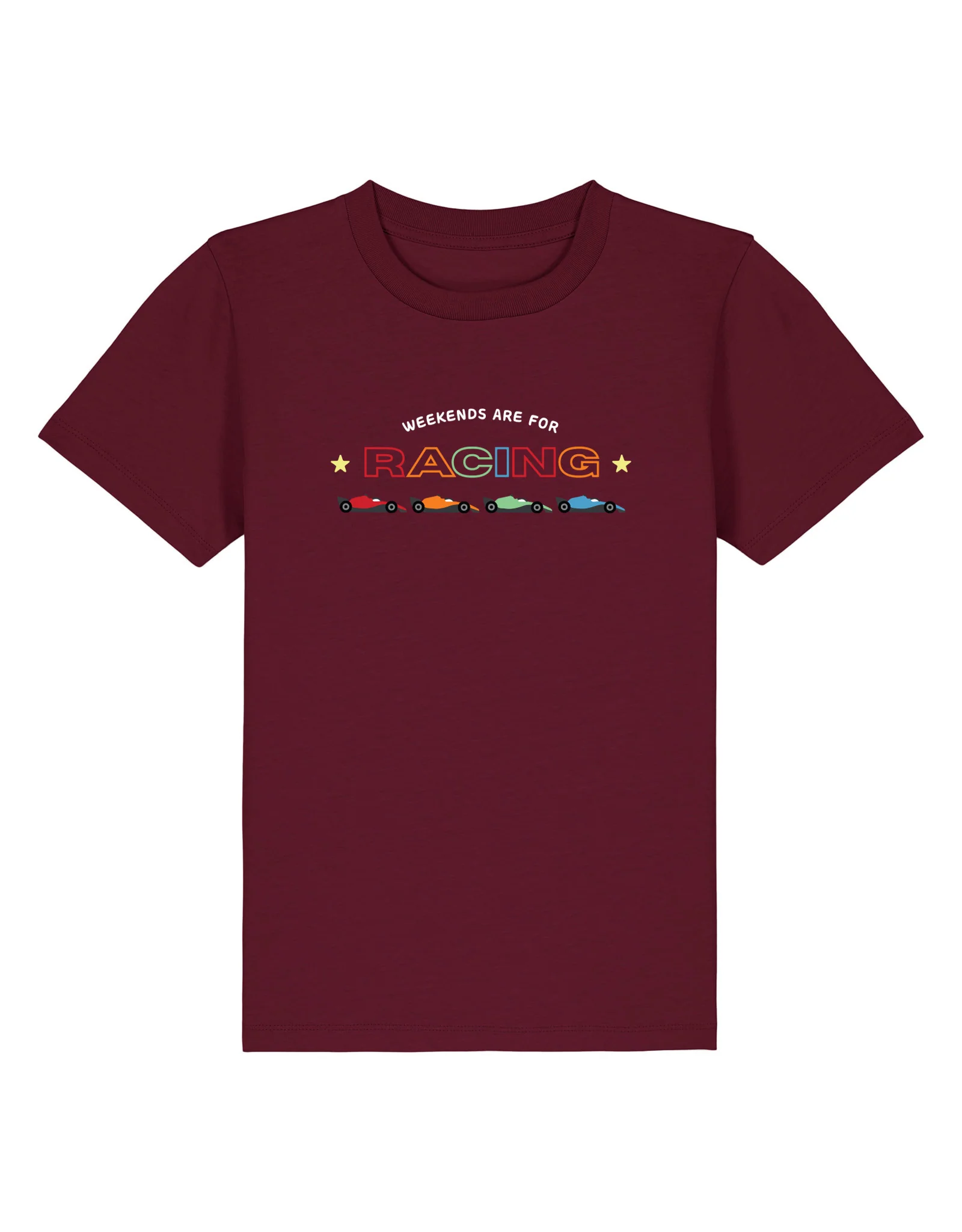 Racing Embroidery Organic Cotton Childrens T-Shirt - Image 10