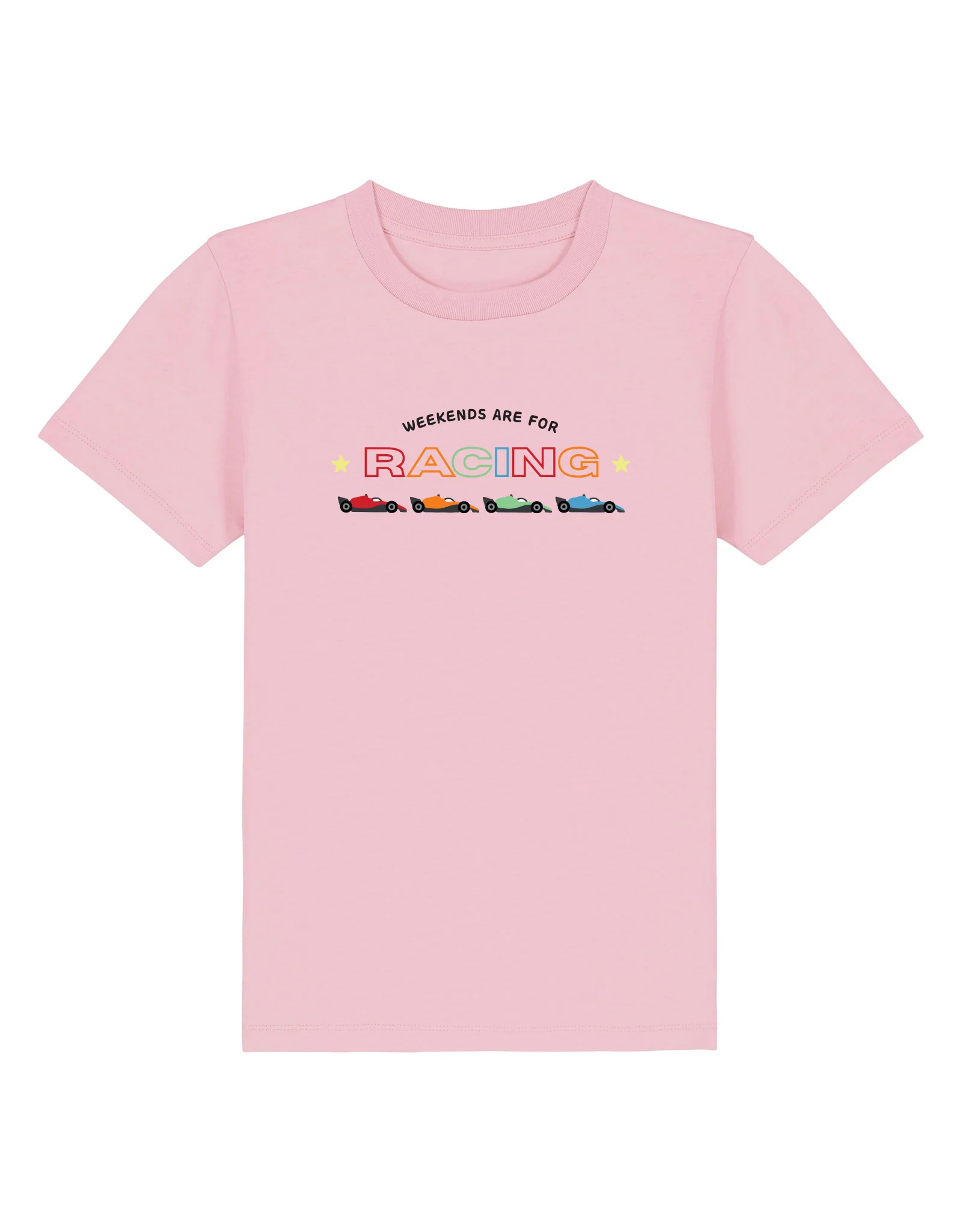 Racing Embroidery Organic Cotton Childrens T-Shirt - Image 11