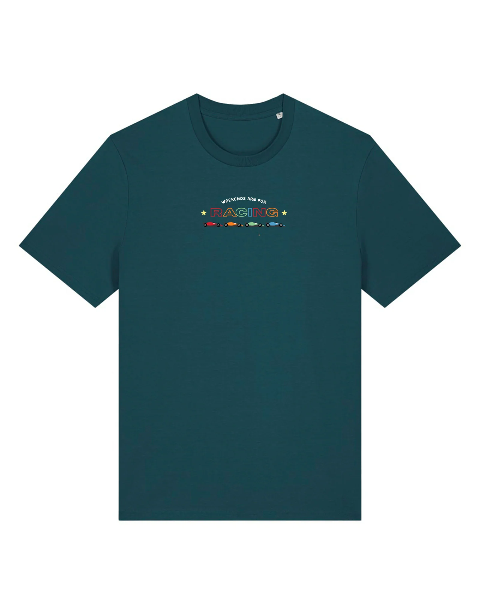 Racing Embroidery Organic Cotton T-Shirt - Image 13