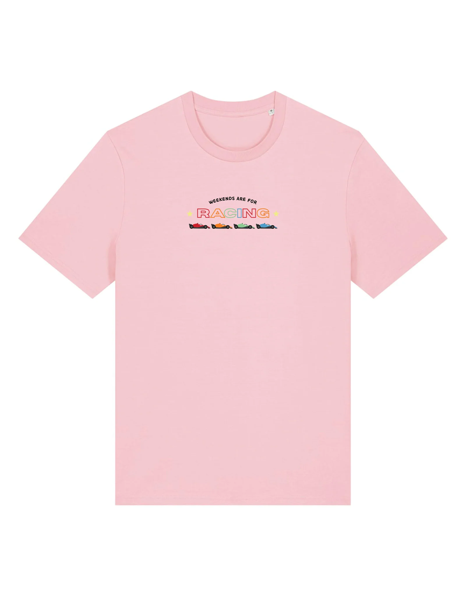 Racing Embroidery Organic Cotton T-Shirt - Image 4