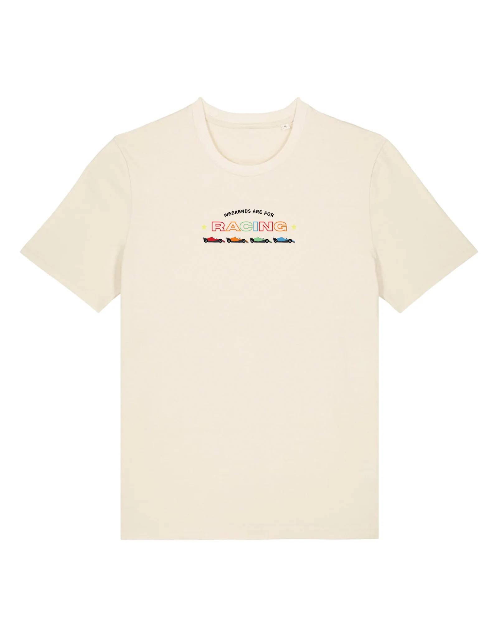 Racing Embroidery Organic Cotton T-Shirt - Image 5
