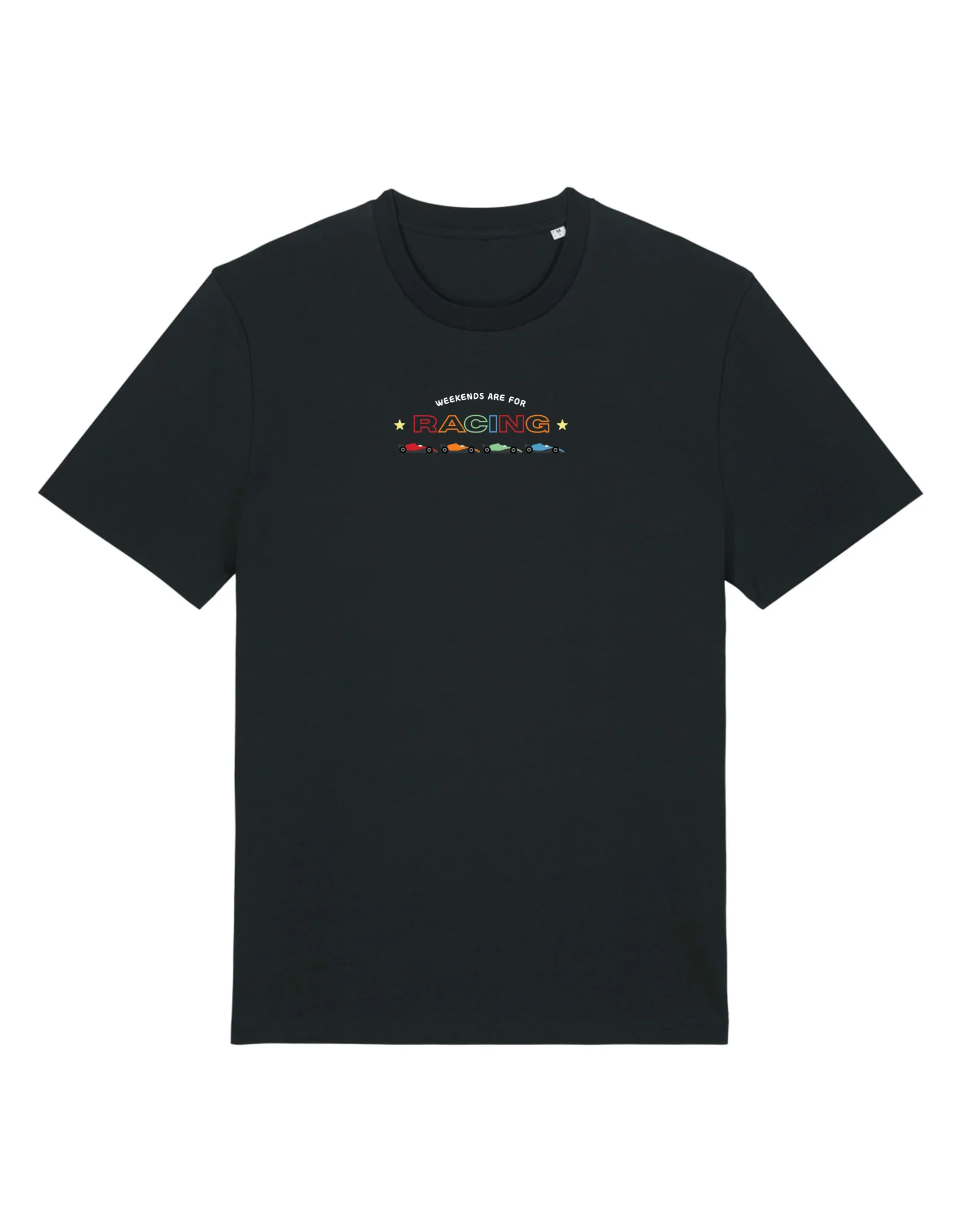 Racing Embroidery Organic Cotton T-Shirt - Image 6