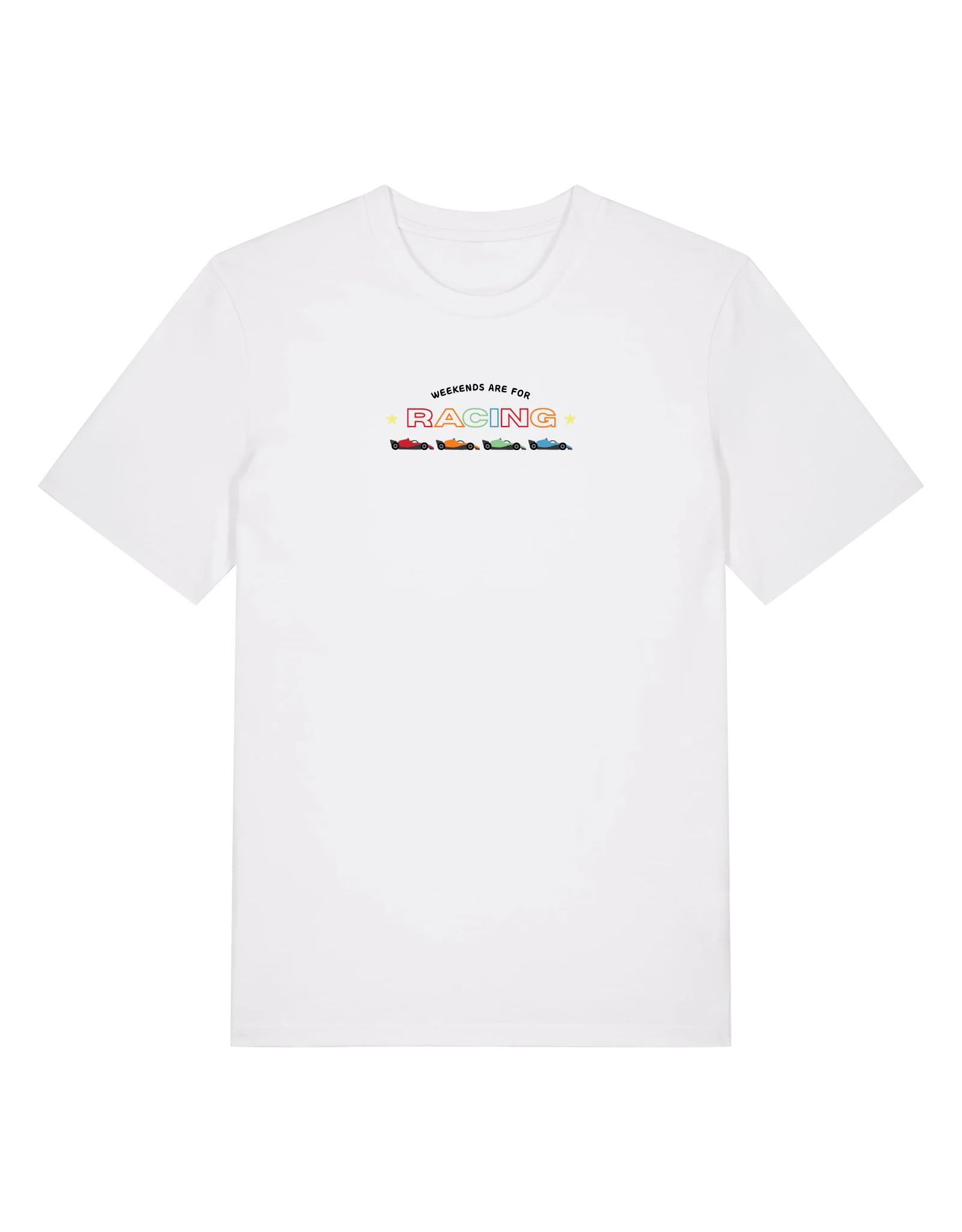 Racing Embroidery Organic Cotton T-Shirt - Image 9