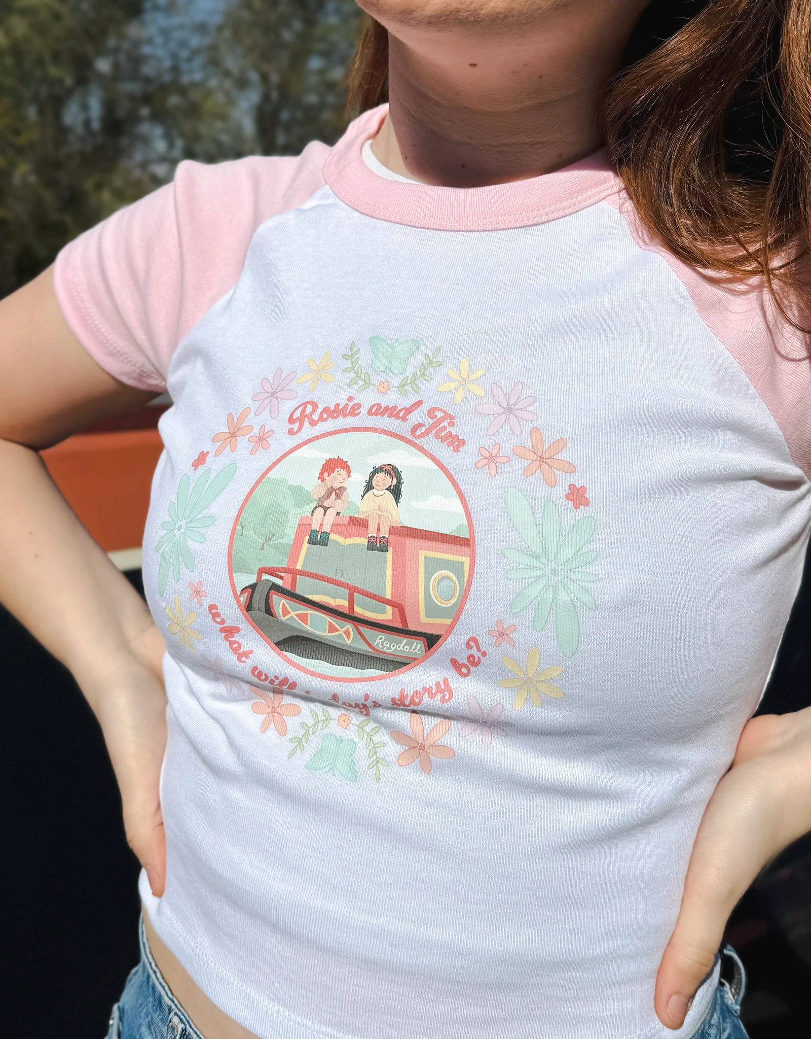 Rosie & Jim Inspired Micro Rib Baby Tee - Image 2