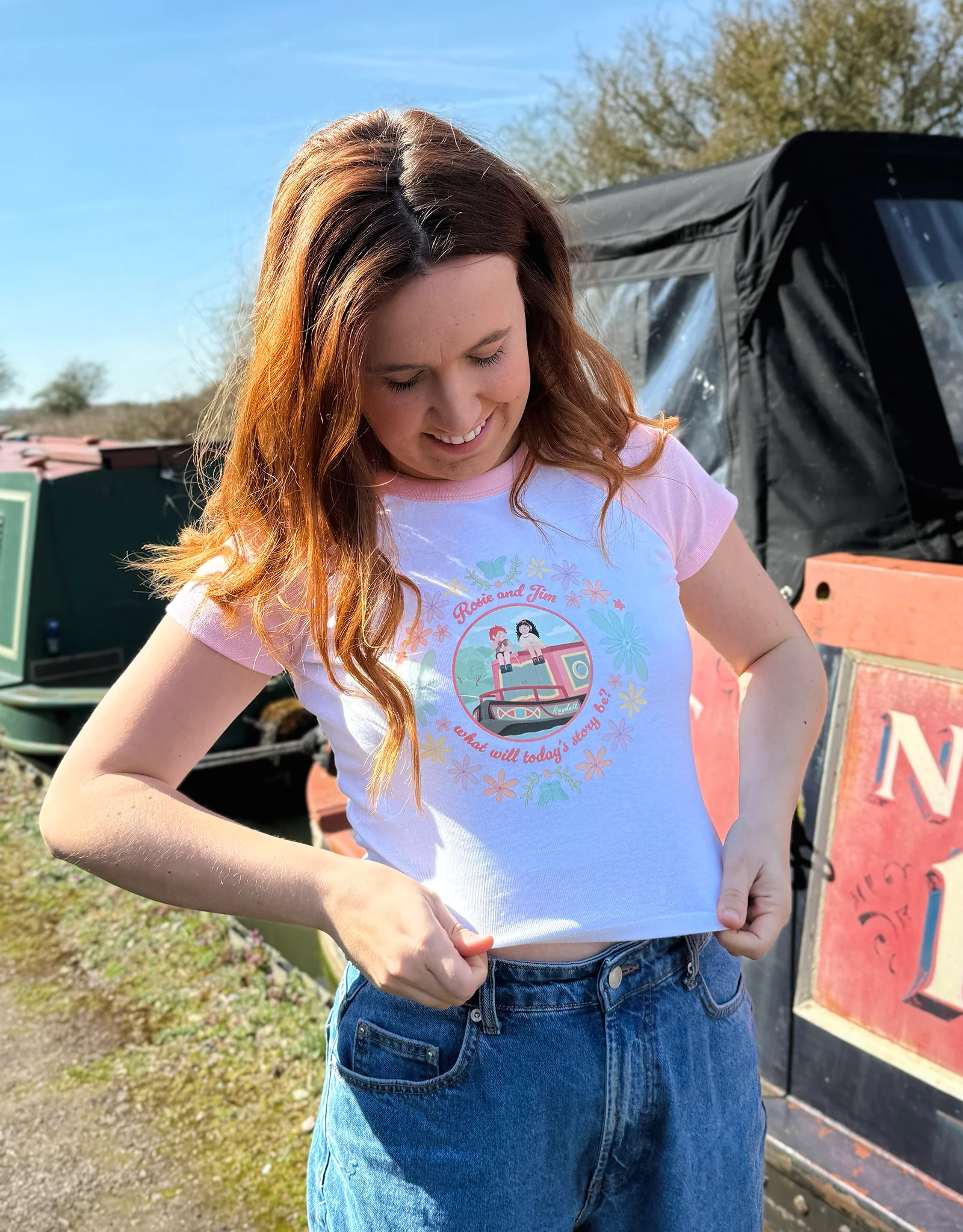 Rosie & Jim Inspired Micro Rib Baby Tee - Image 4
