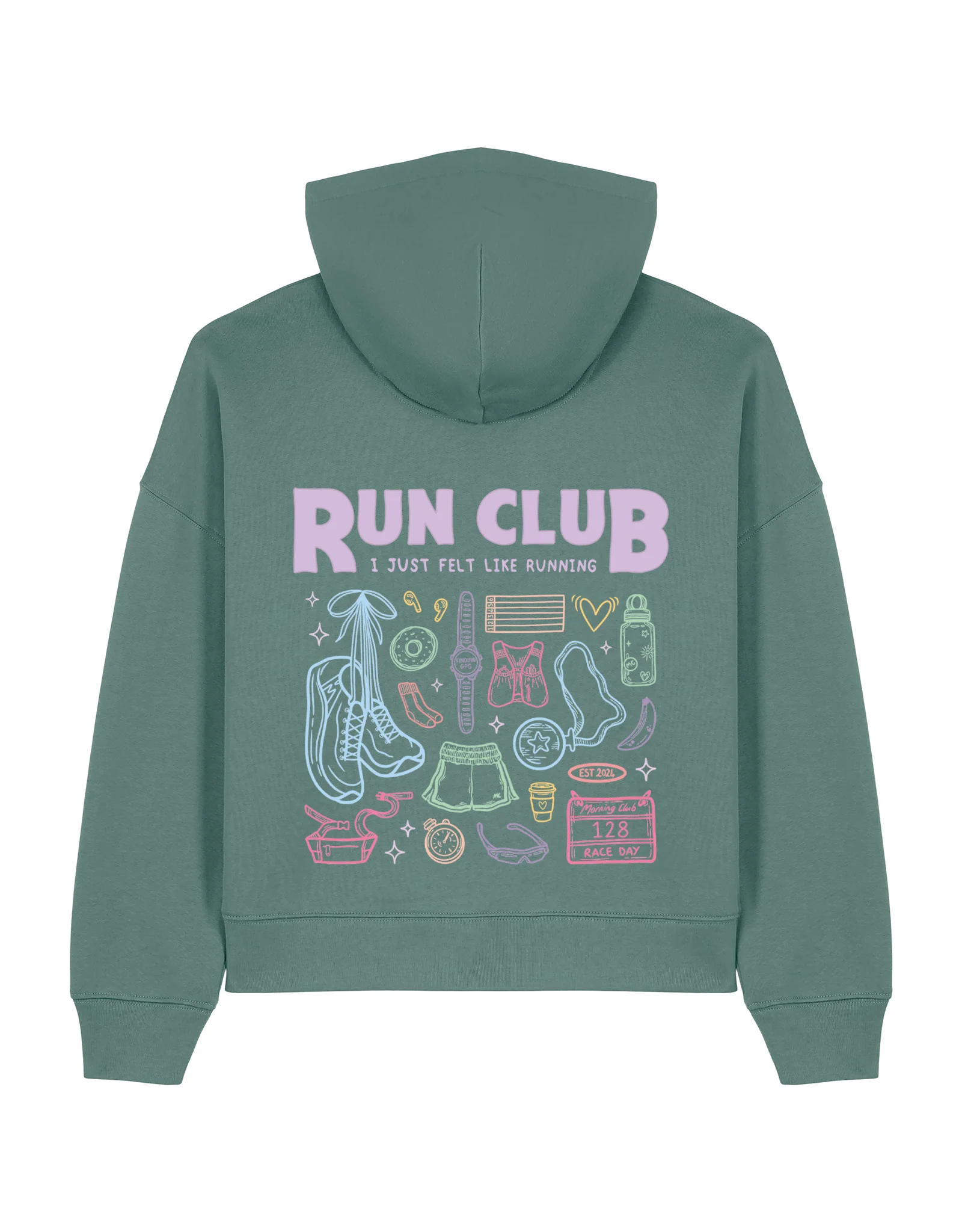 Run Club Boxy Organic Cotton Hoodie - Image 10