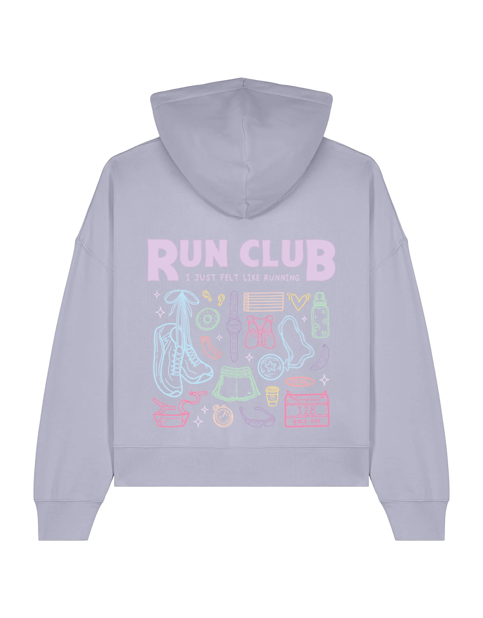 Run Club Boxy Organic Cotton Hoodie - Image 12