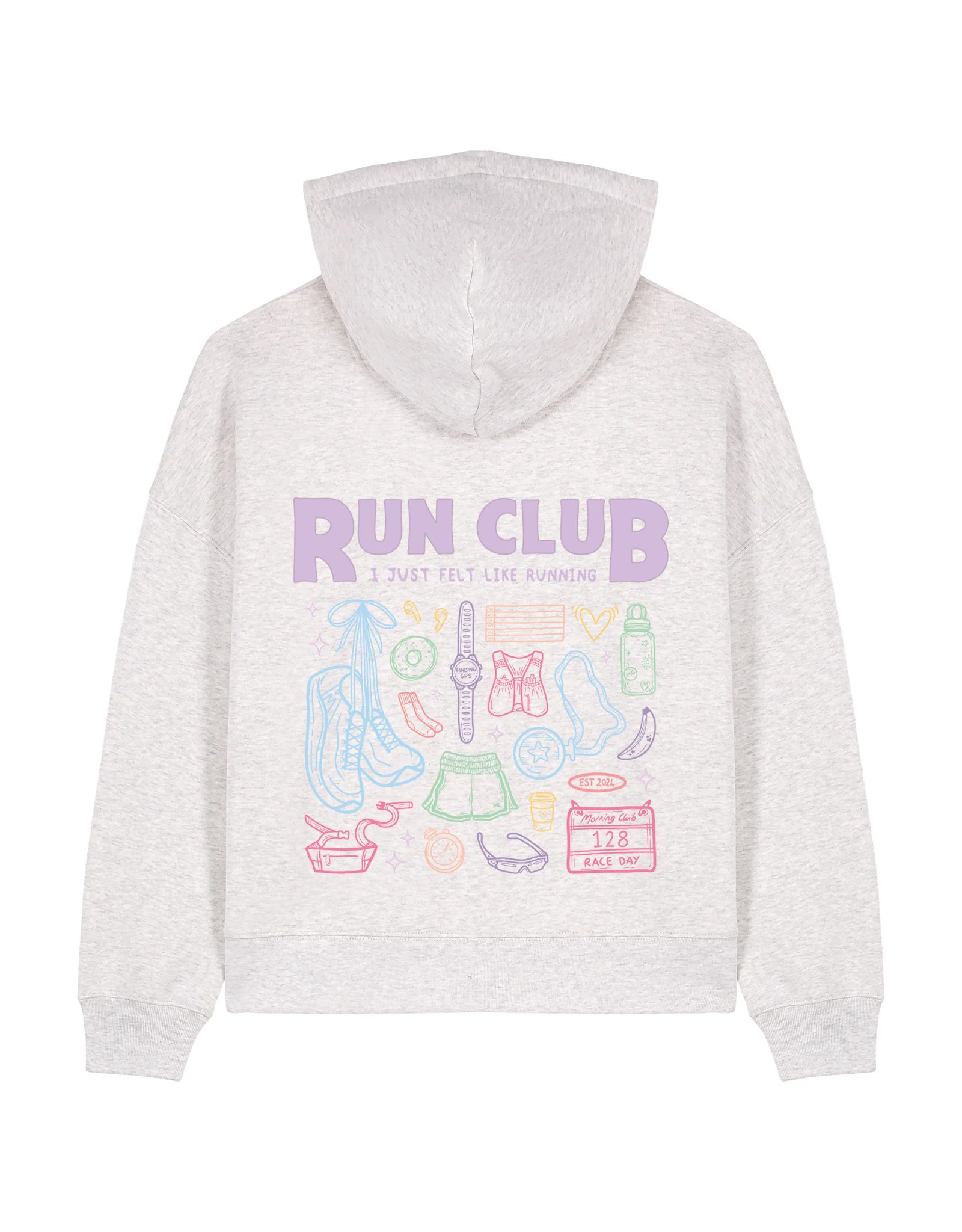 Run Club Boxy Organic Cotton Hoodie - Image 4