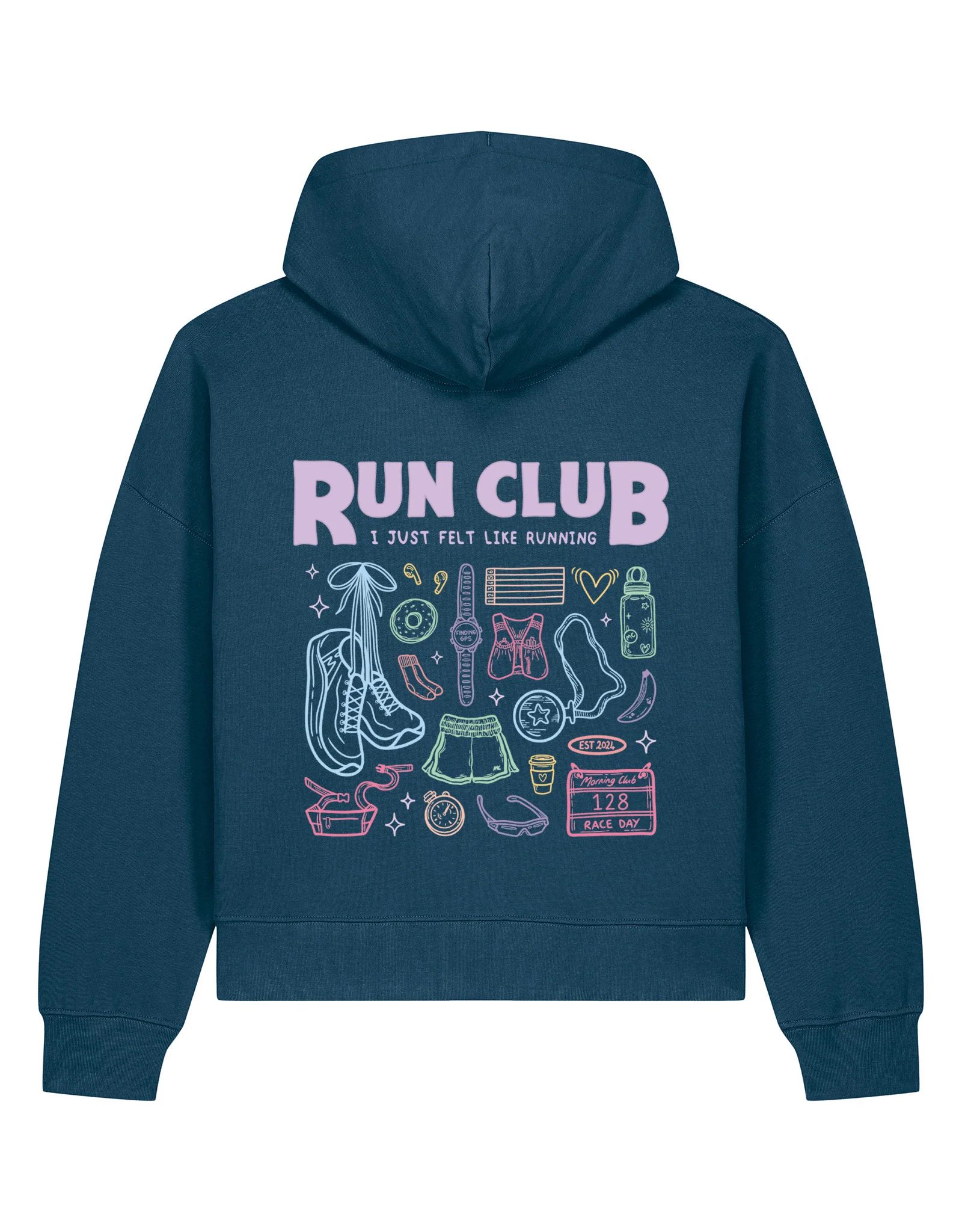 Run Club Boxy Organic Cotton Hoodie - Image 6