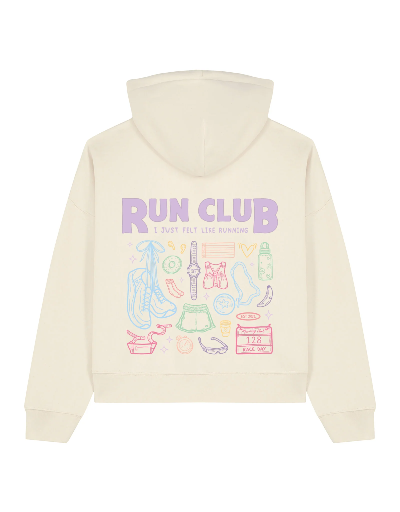 Run Club Boxy Organic Cotton Hoodie - Image 8