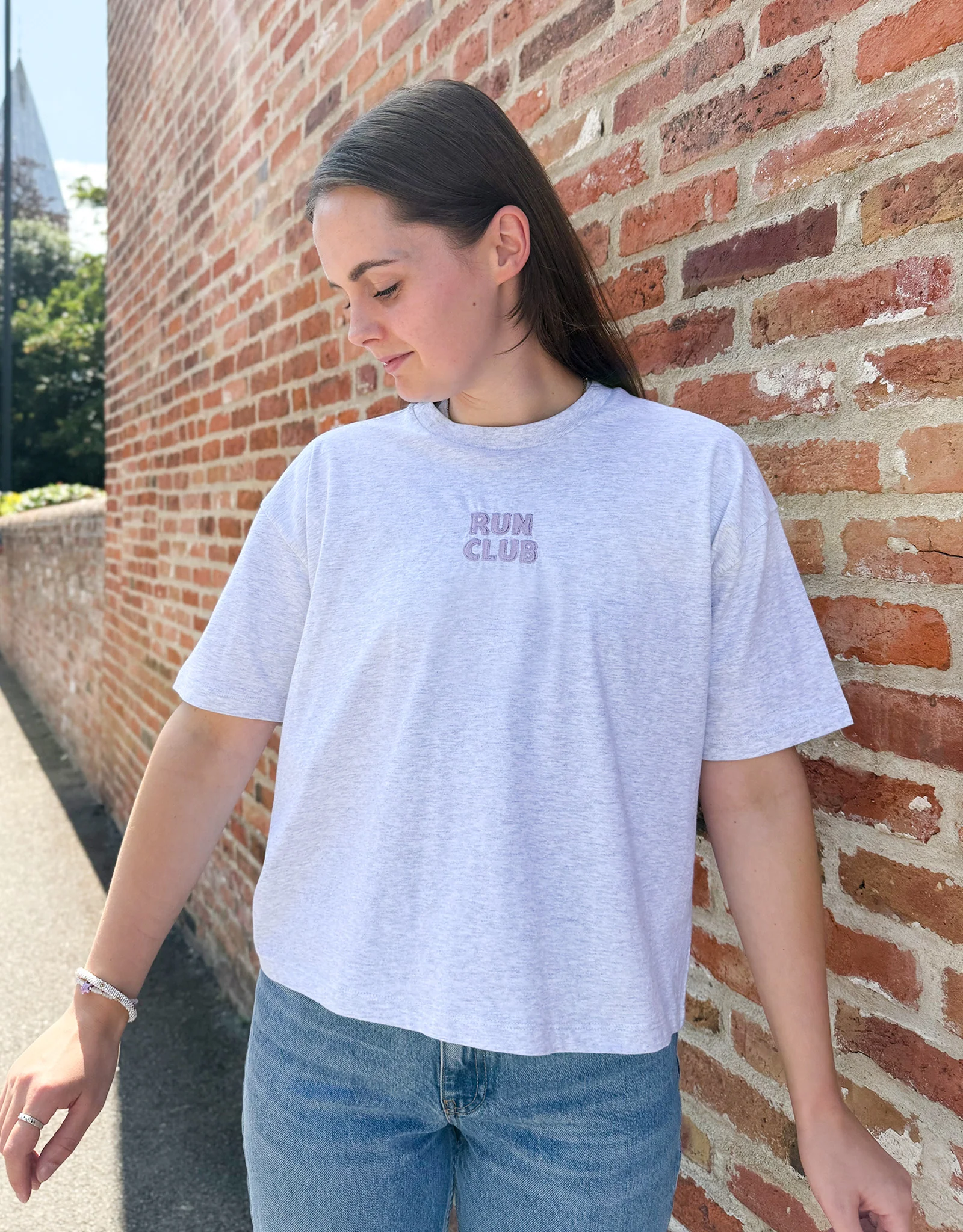 Run Club Boxy Organic Cotton Tee - Image 5