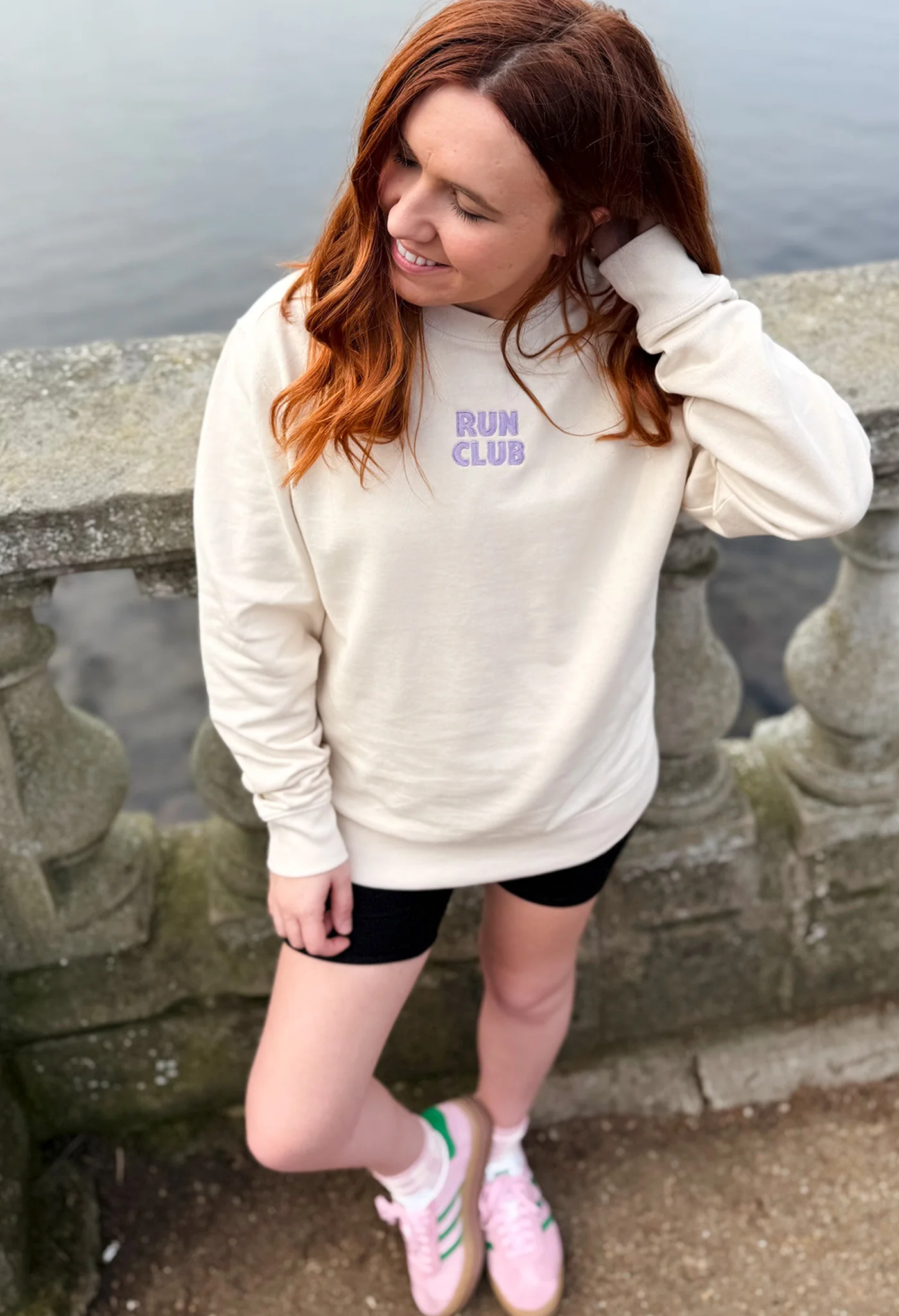 Run Club Printed Organic Cotton Sweatshirt - Image 3