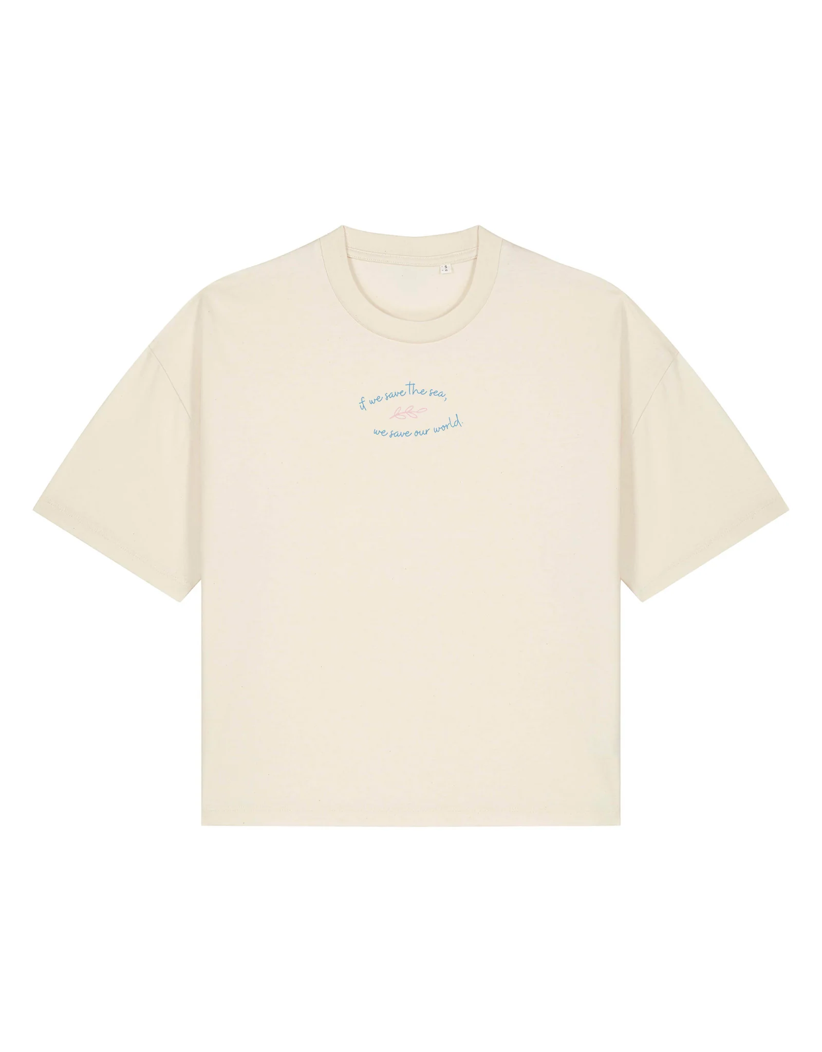 Save The Sea Printed Boxy Organic Cotton Tee - Image 12