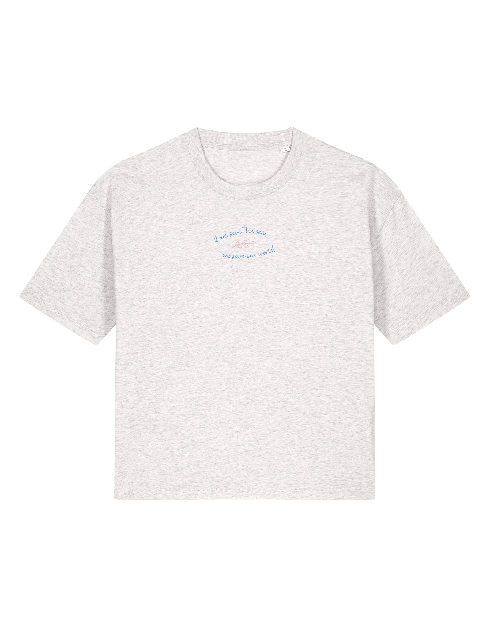 Save The Sea Printed Boxy Organic Cotton Tee - Image 8