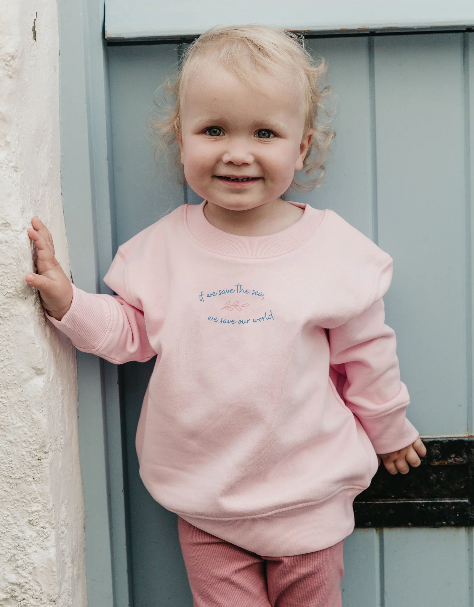 Save The Sea Printed Organic Cotton Childrens Sweatshirt - Image 3