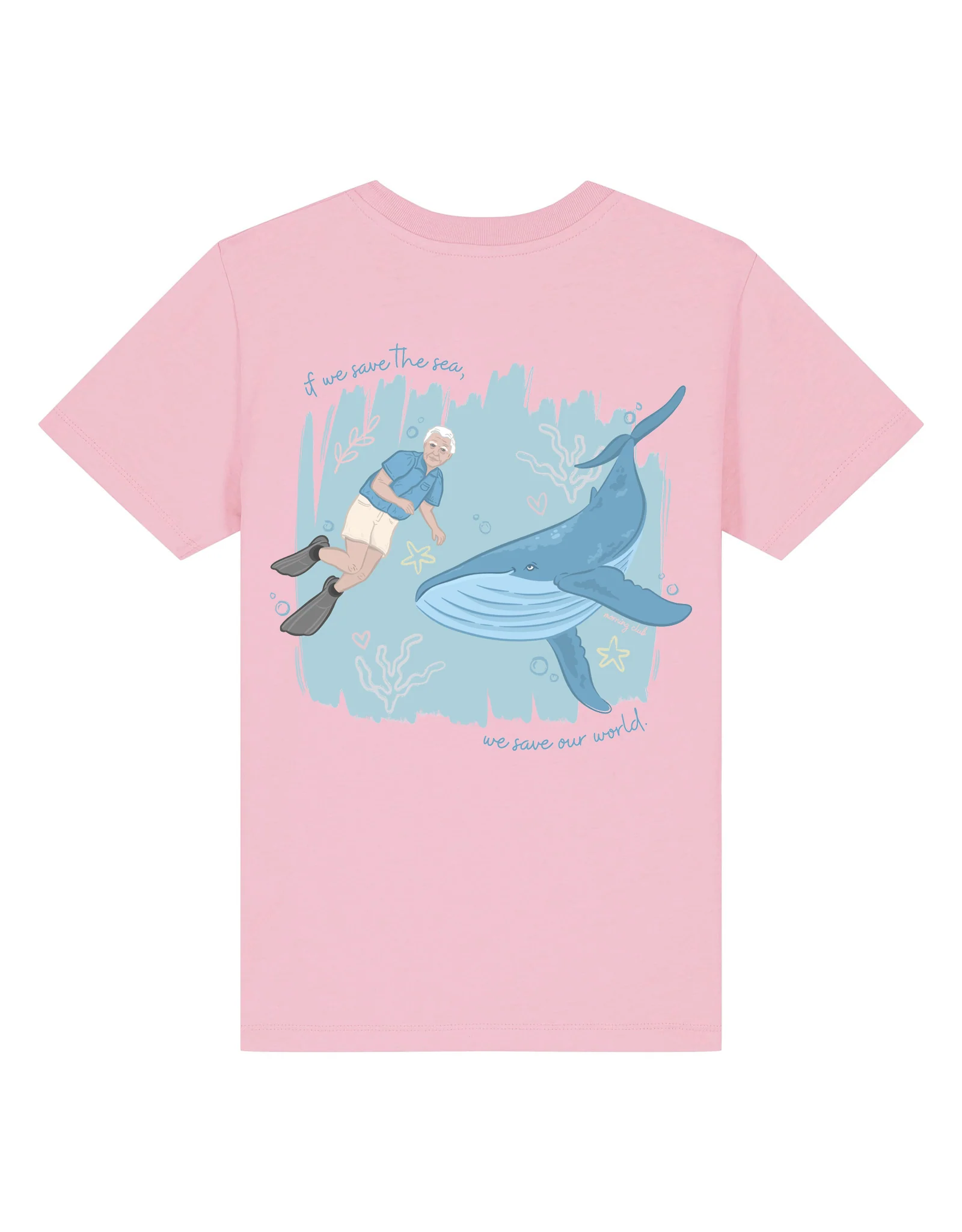 Save The Sea Printed Organic Cotton Childrens T-Shirt - Image 10