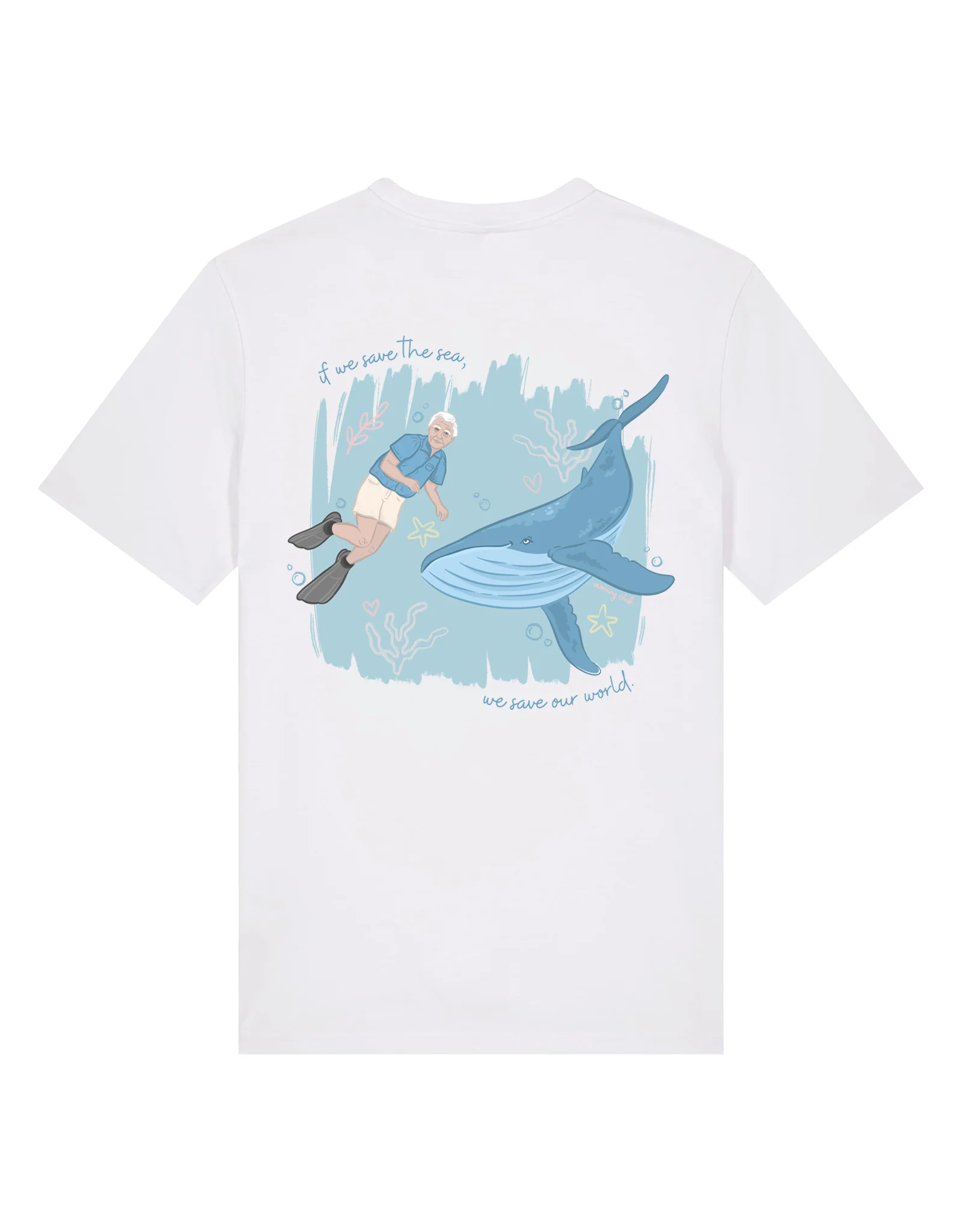 Save The Sea Printed Organic Cotton T-Shirt - Image 12