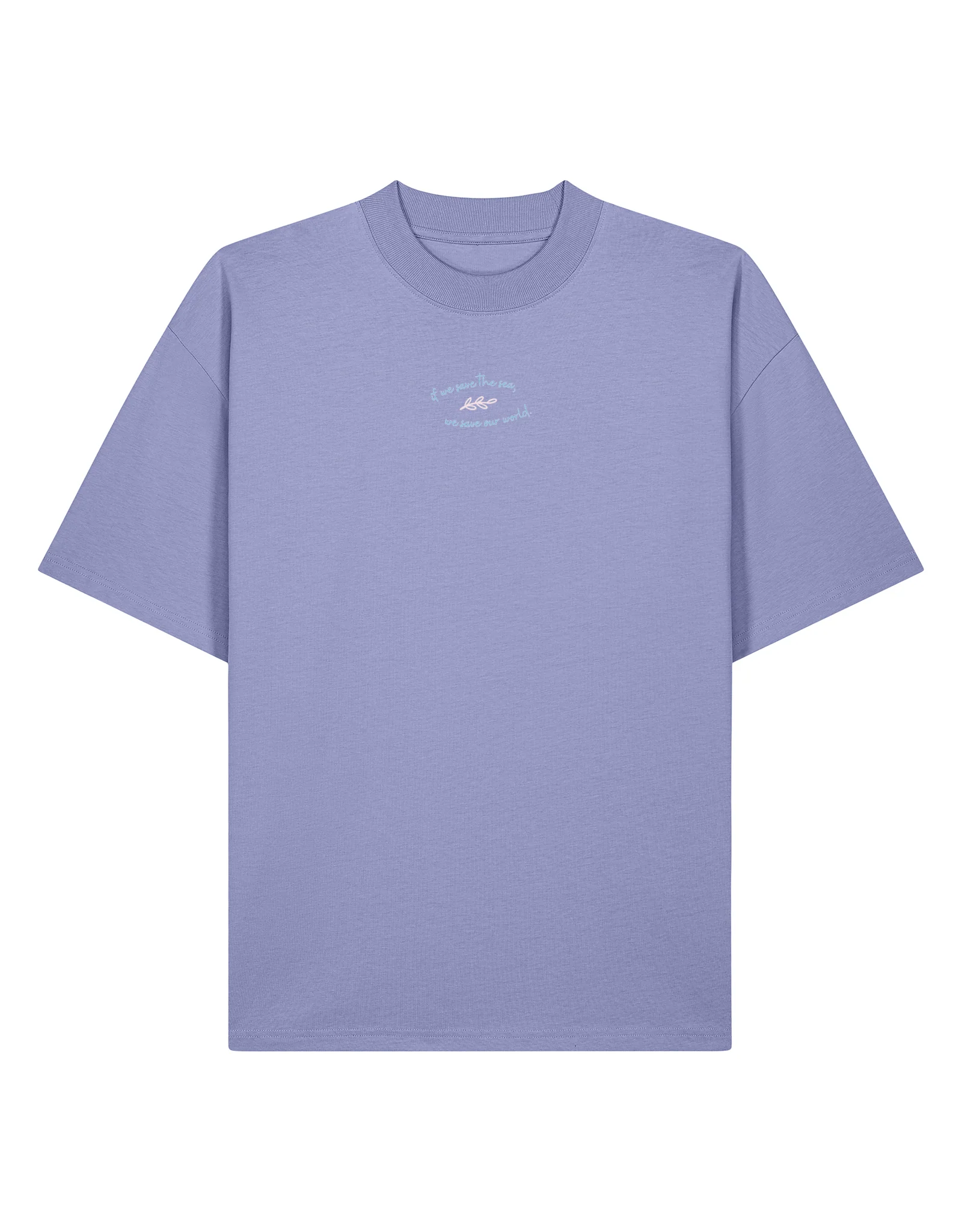Save The Sea Printed Oversized Organic Cotton Tee - Image 9
