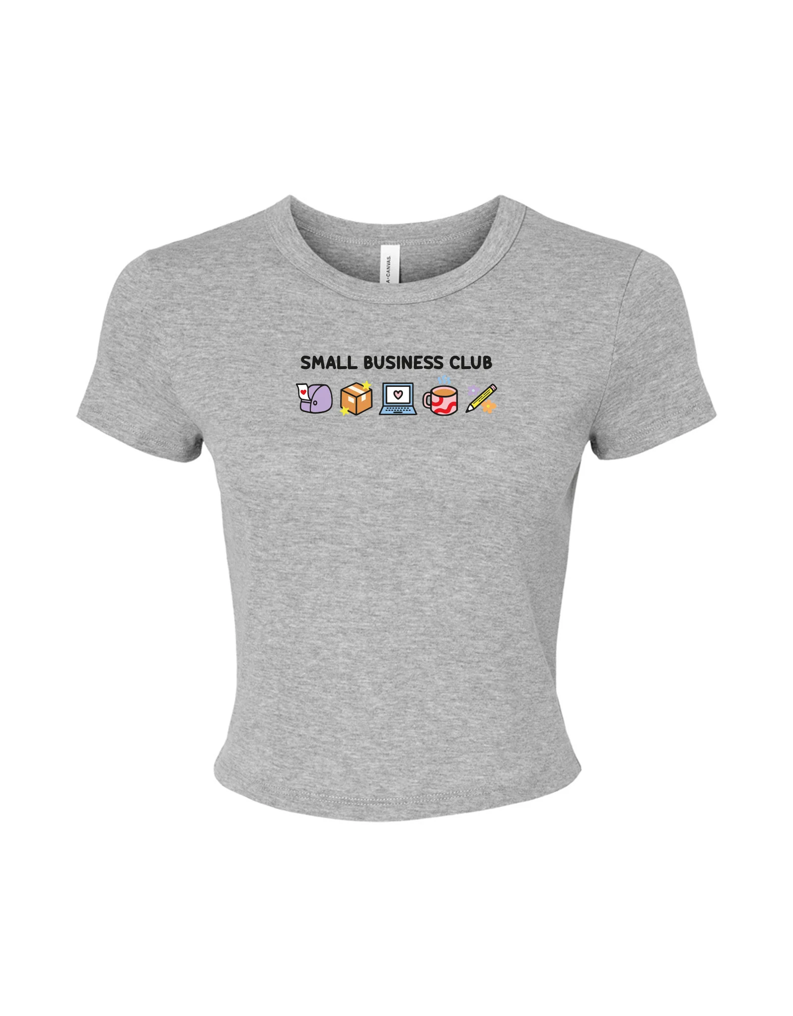 Small Business Club Embroidered Micro Rib Baby Tee - Image 10
