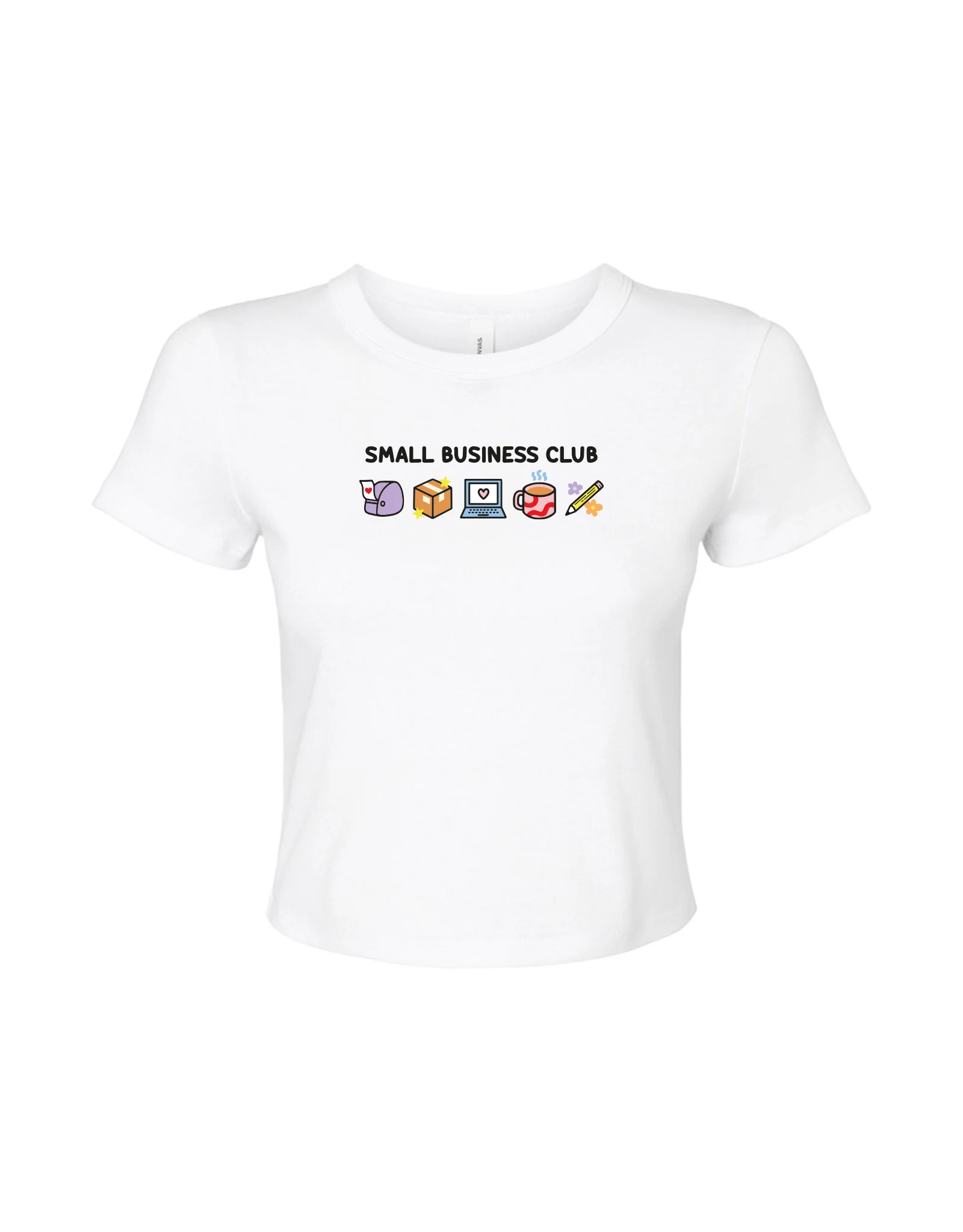 Small Business Club Embroidered Micro Rib Baby Tee - Image 3