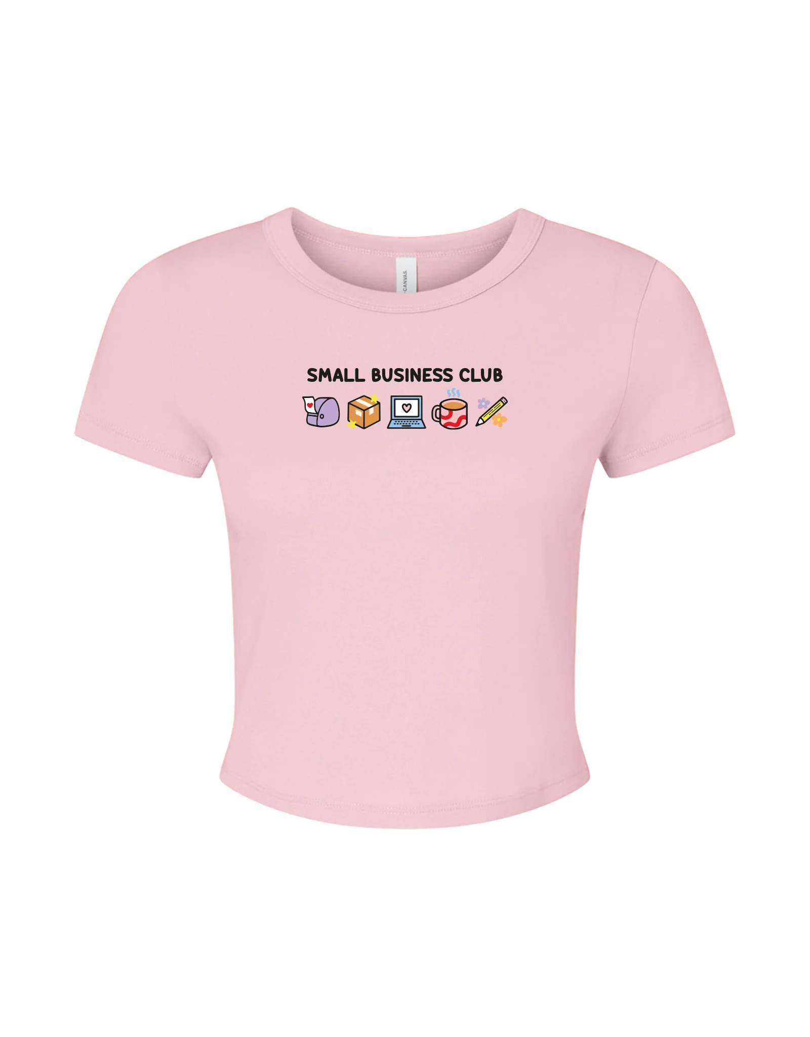 Small Business Club Embroidered Micro Rib Baby Tee - Image 5