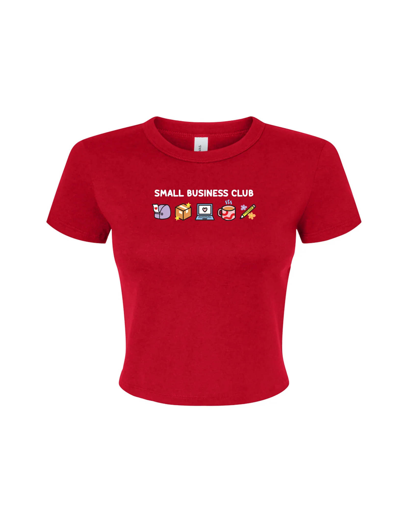 Small Business Club Embroidered Micro Rib Baby Tee - Image 6