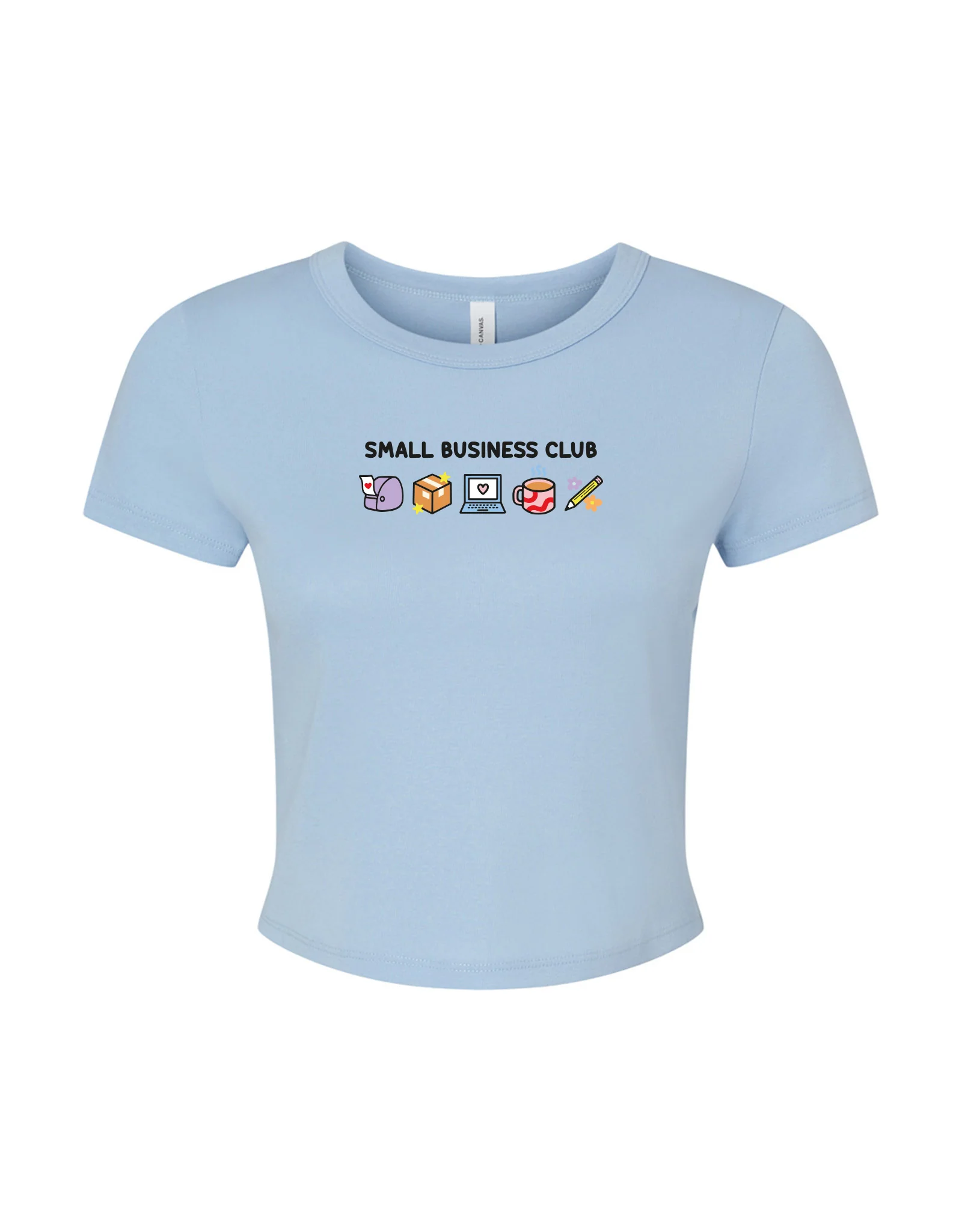 Small Business Club Embroidered Micro Rib Baby Tee - Image 7