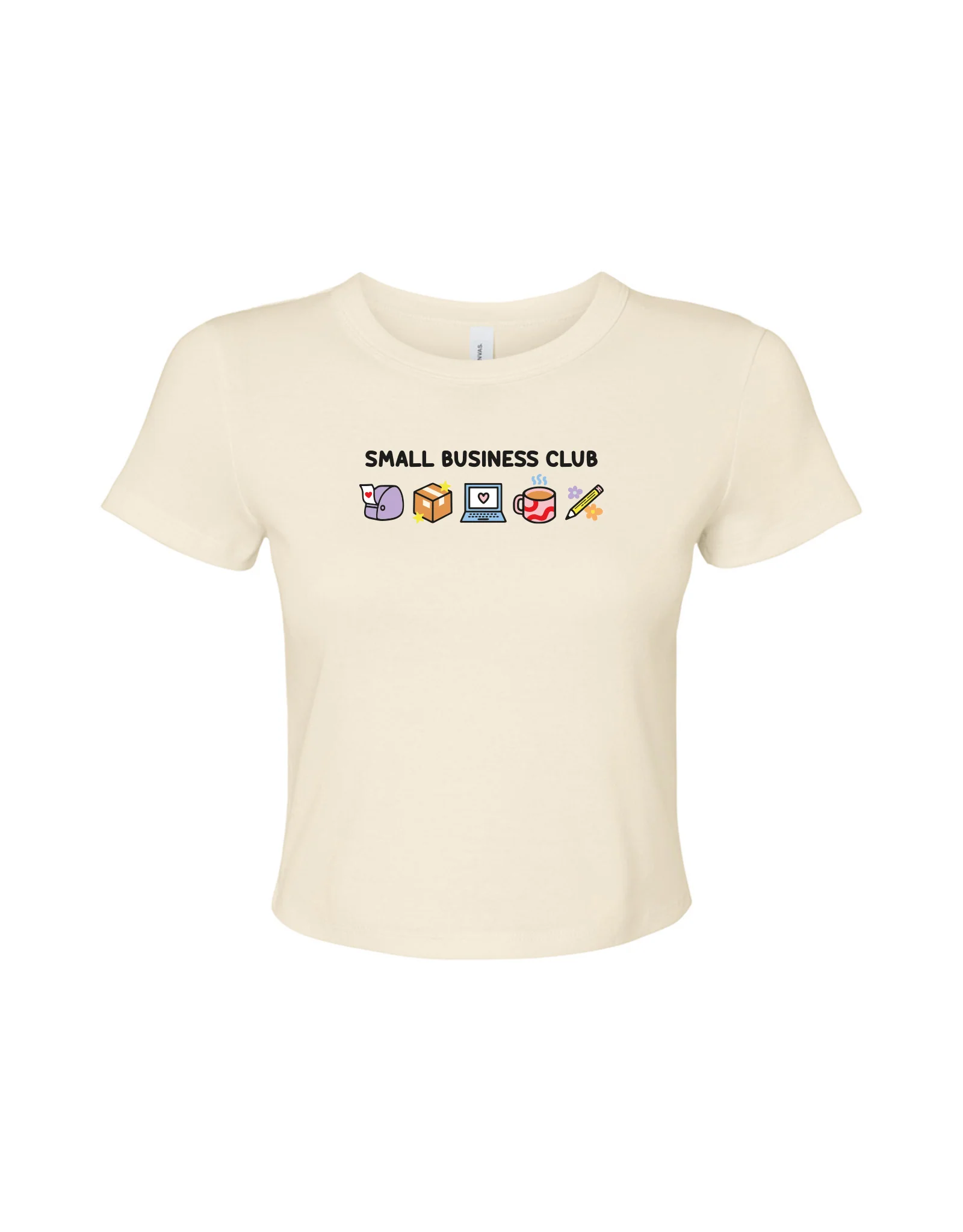 Small Business Club Embroidered Micro Rib Baby Tee - Image 8