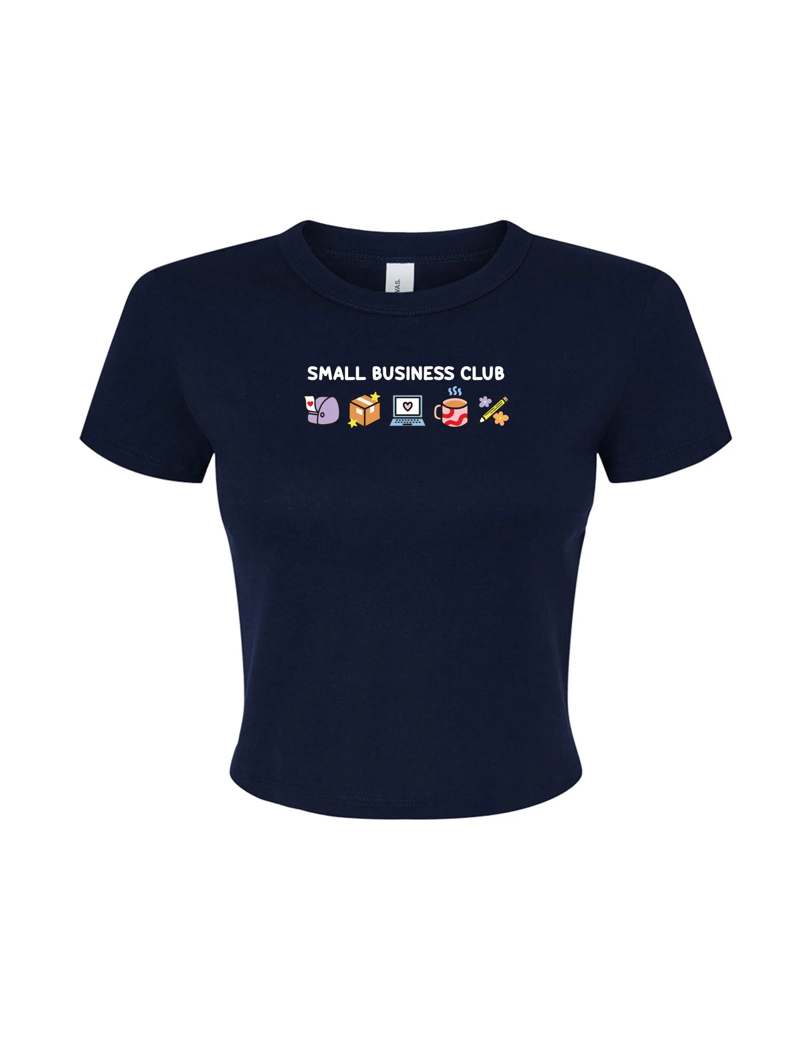 Small Business Club Embroidered Micro Rib Baby Tee - Image 9