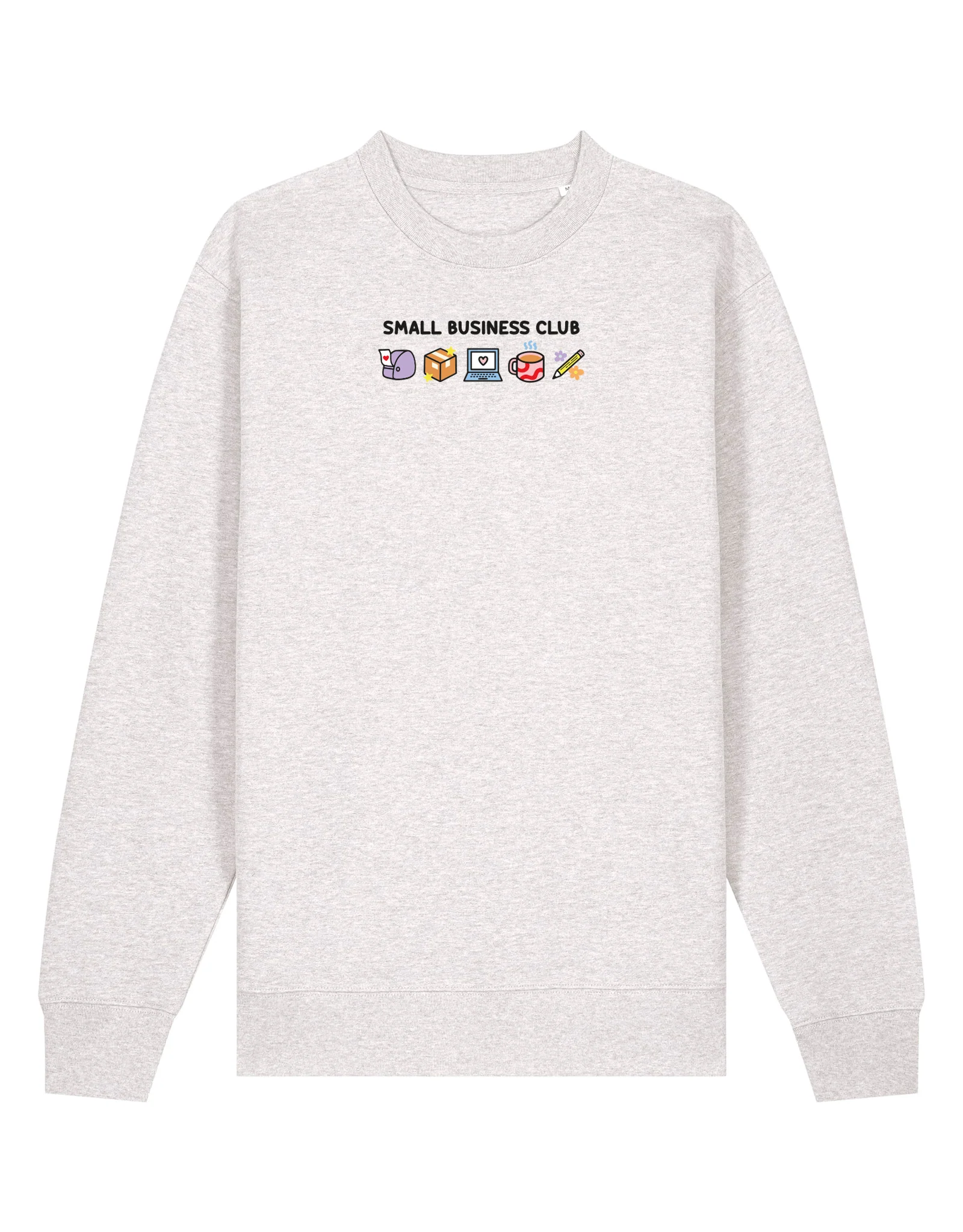 Small Business Club Embroidered Organic Cotton Sweatshirt - Image 3