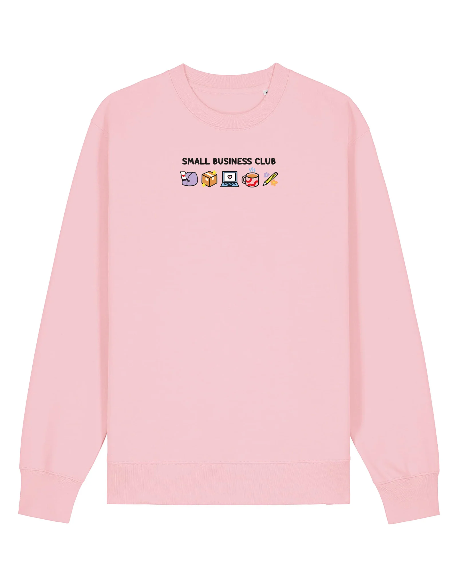 Small Business Club Embroidered Organic Cotton Sweatshirt - Image 4