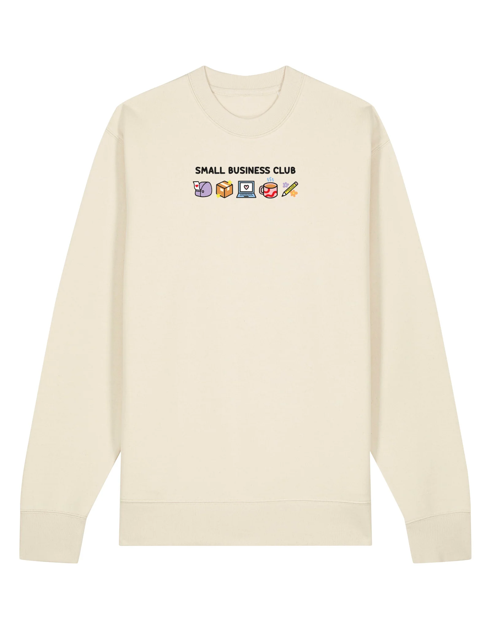 Small Business Club Embroidered Organic Cotton Sweatshirt - Image 5
