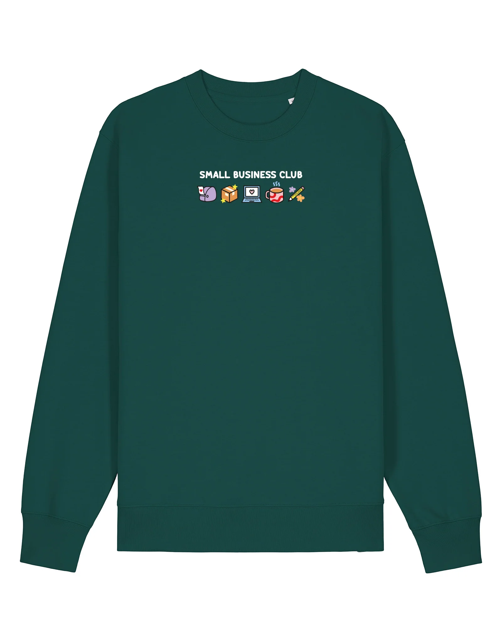 Small Business Club Embroidered Organic Cotton Sweatshirt - Image 7