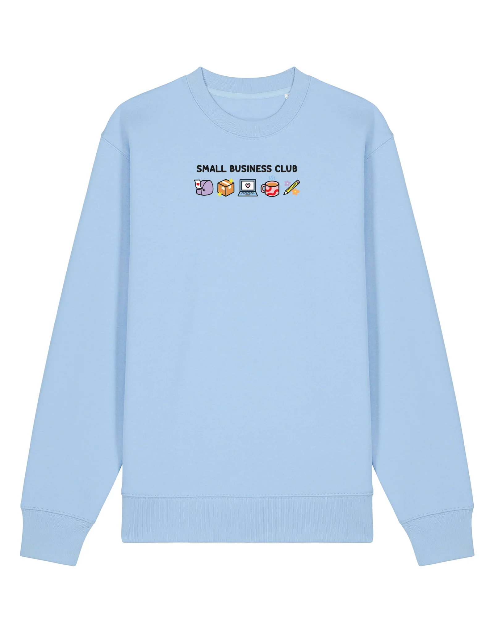 Small Business Club Embroidered Organic Cotton Sweatshirt - Image 9