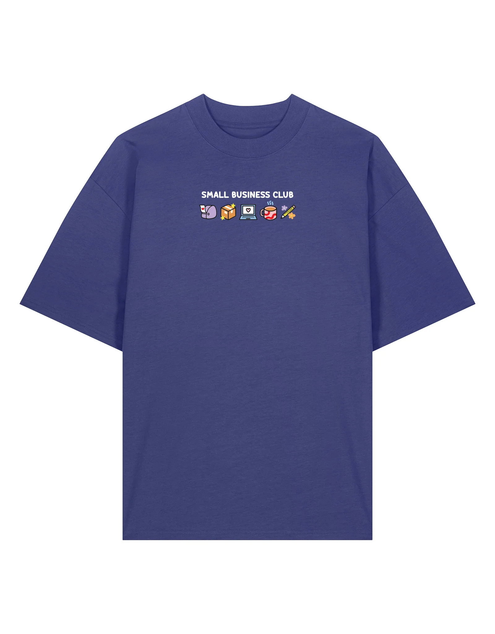 Small Business Club Embroidered Oversized Organic Cotton Tee - Image 4