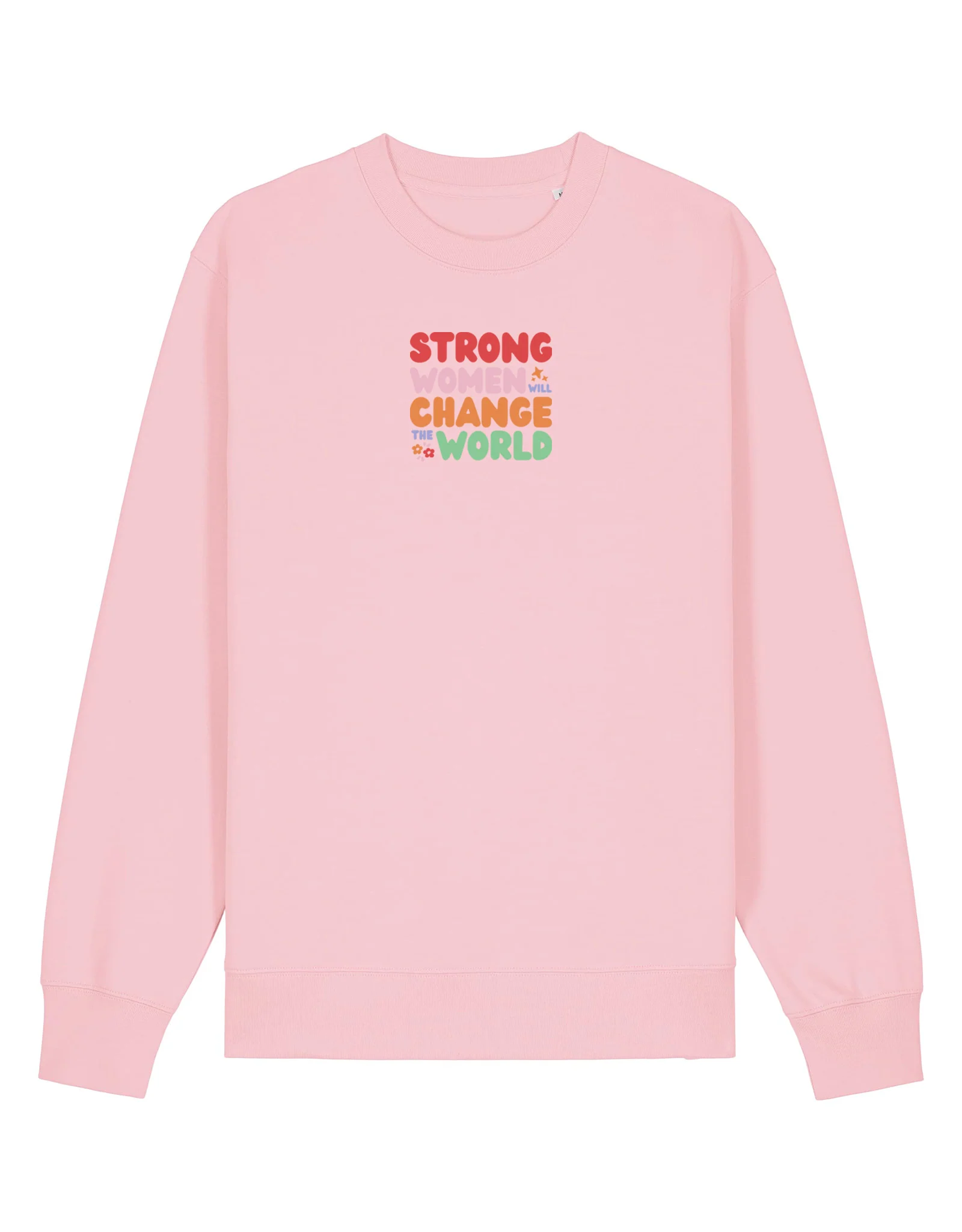 Strong Women Embroidered Organic Cotton Sweatshirt - Image 4