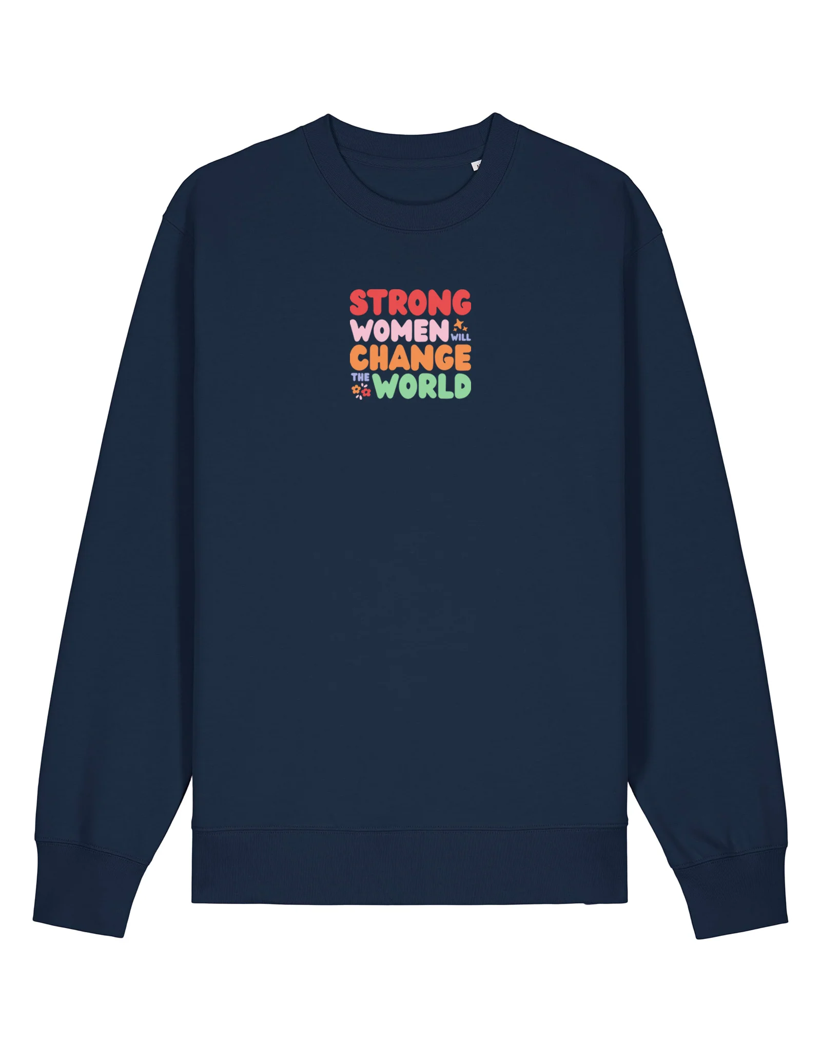 Strong Women Embroidered Organic Cotton Sweatshirt - Image 5
